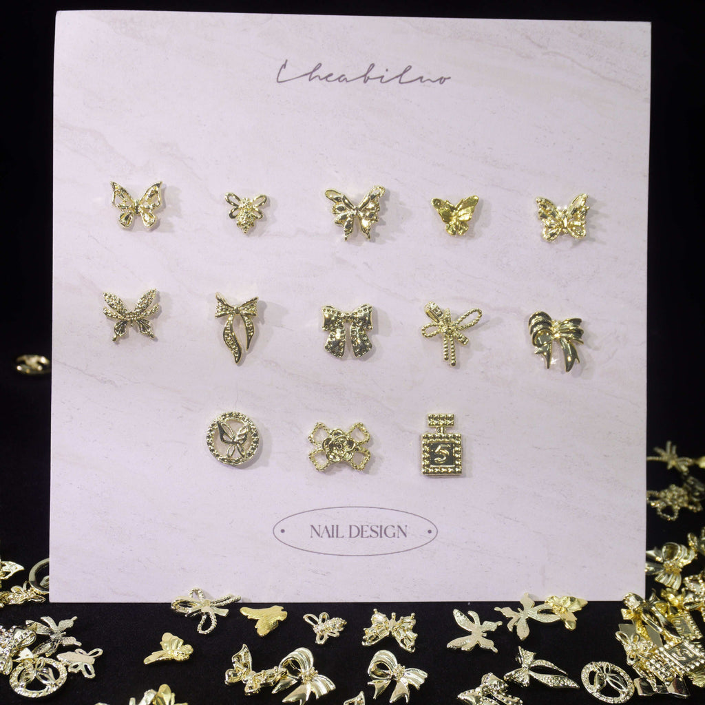 Aureate Dazzle-Shine Shine DIY Metal Nail Charms