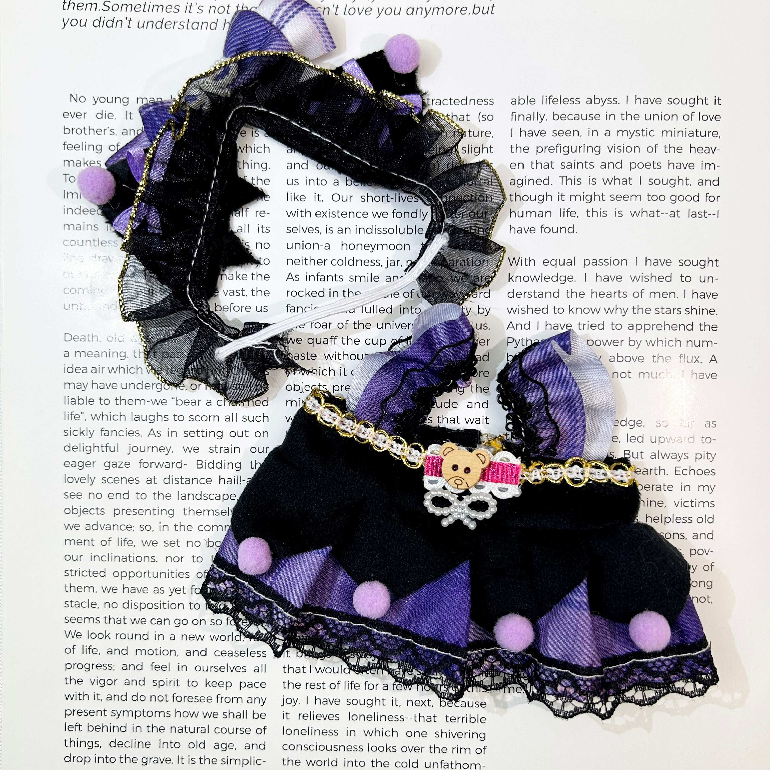 Nocturne's Lolita Waltz set-for 17cm Dolls (Labubu-Optimized Fit）