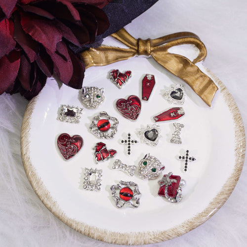 Crimson Panther-Shine Shine DIY Metal Nail Charms