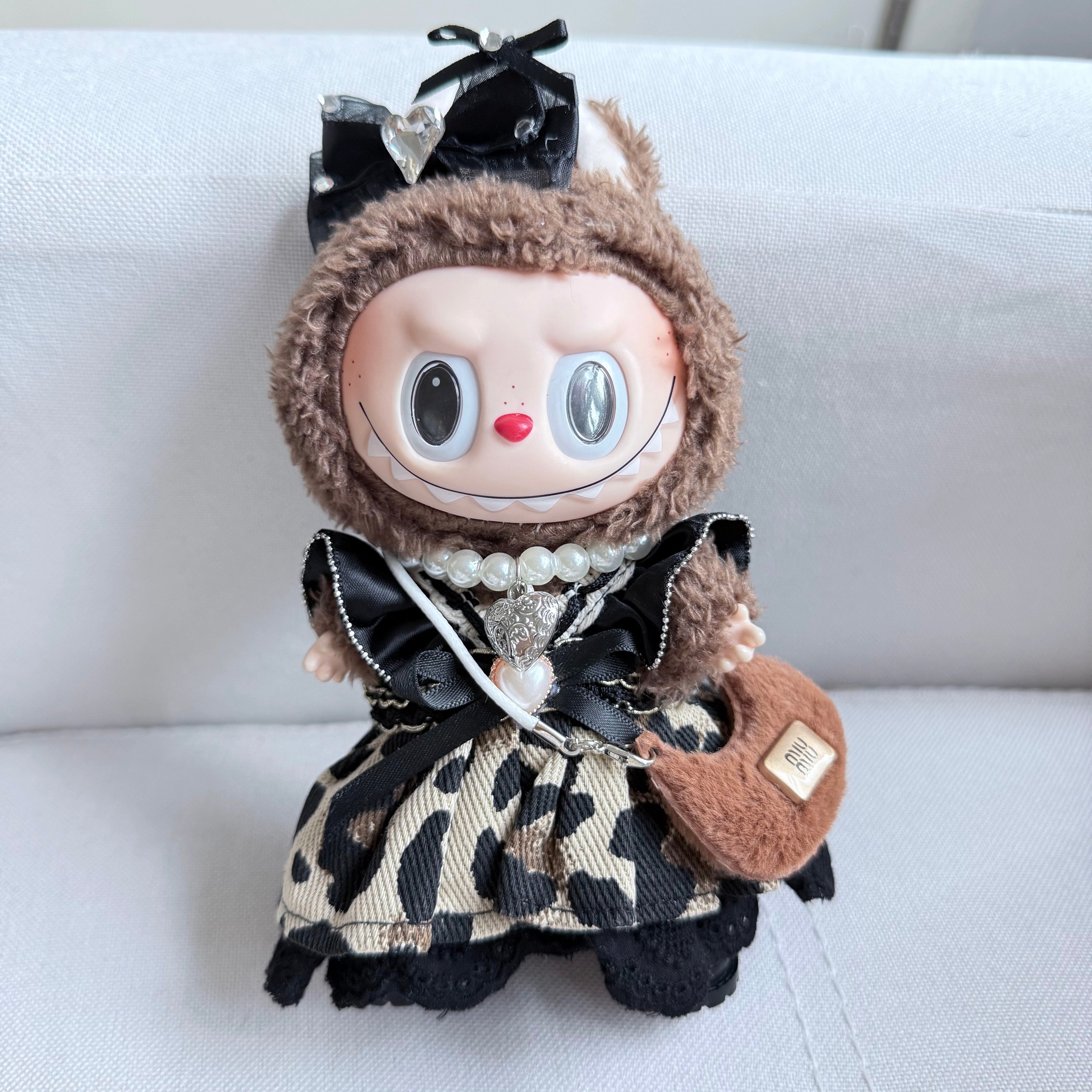 [WY-58]Sexy Leopard Set-for 17cm Dolls (Labubu-Optimized Fit)