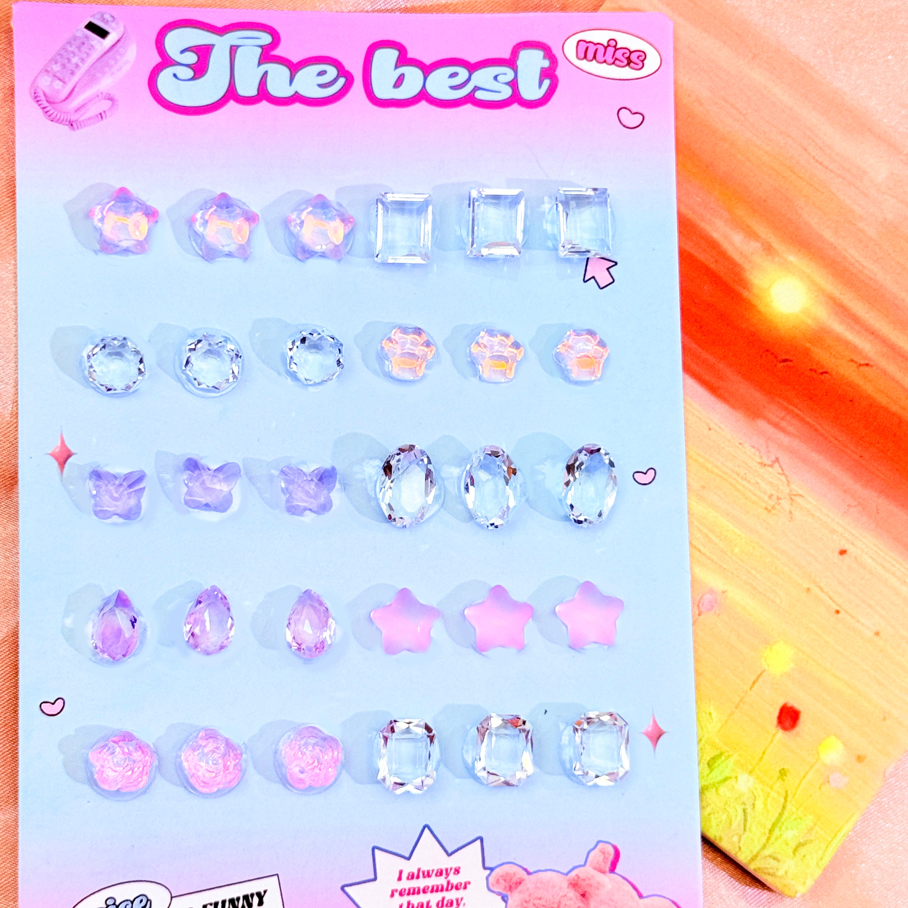 Cotton Candy-Shine Shine DIY Glass Nail Charms
