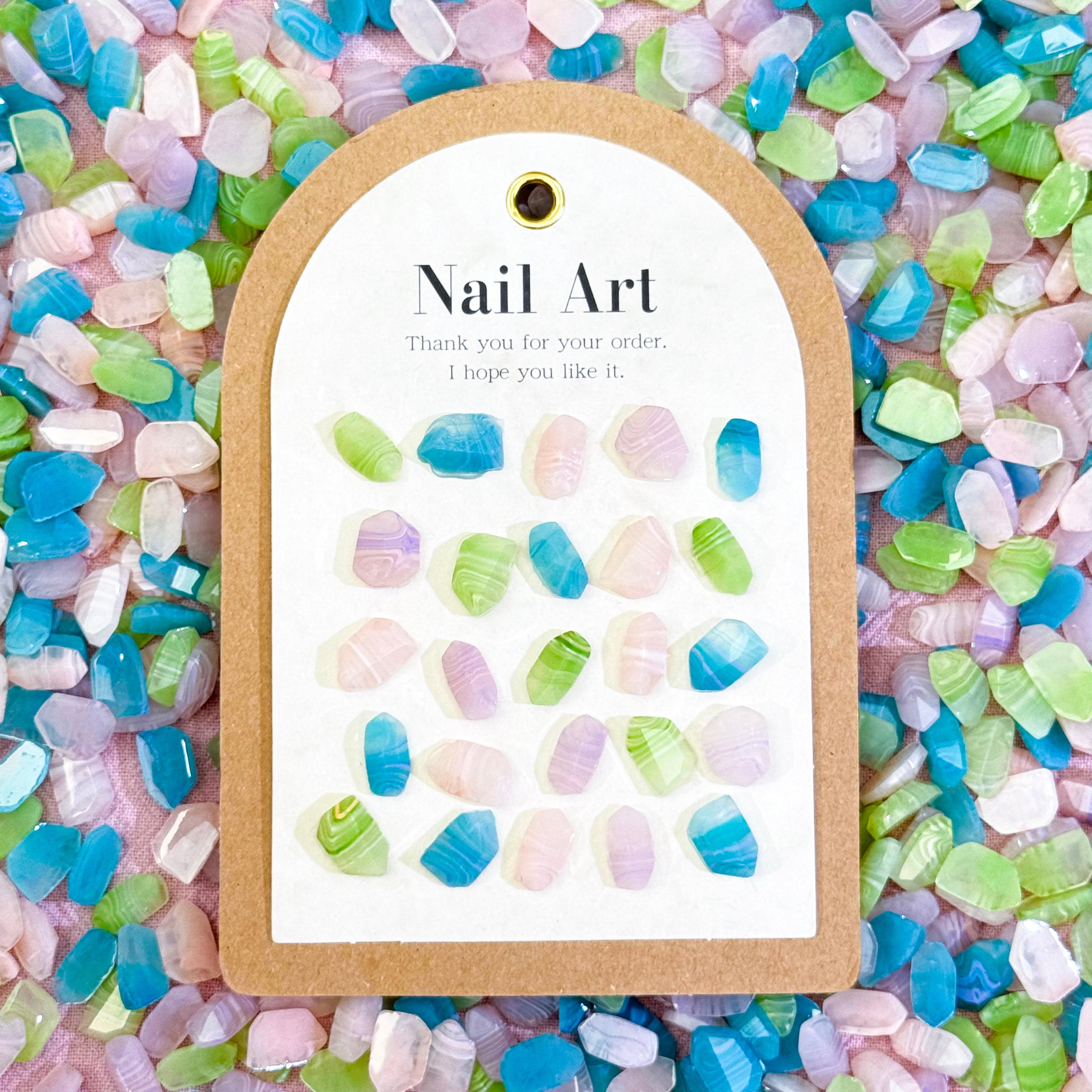 Rainbow Sparkles-Shine Shine DIY Glass Nail Charms