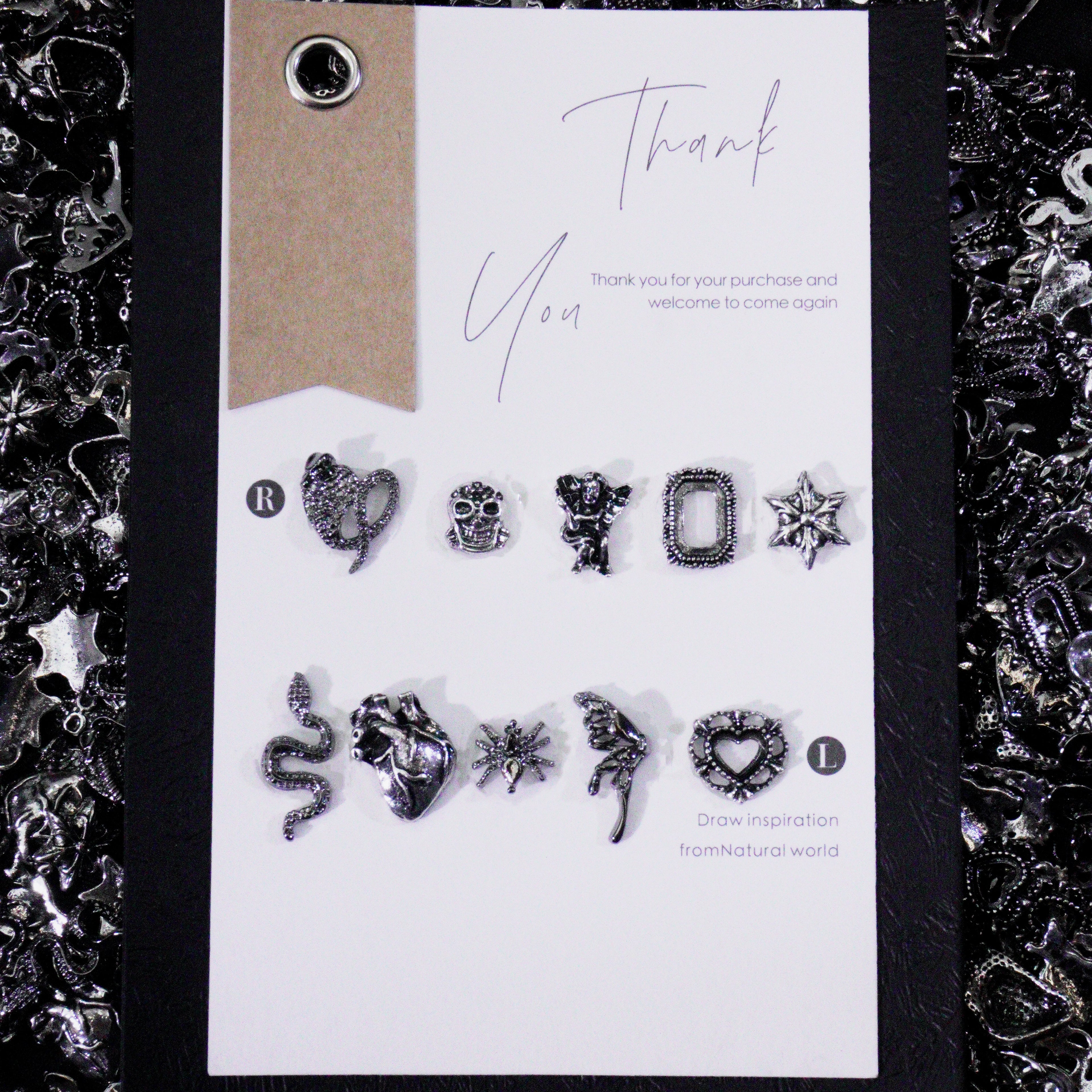 Viper's Embrace-Shine Shine DIY Metal  Nail Charms