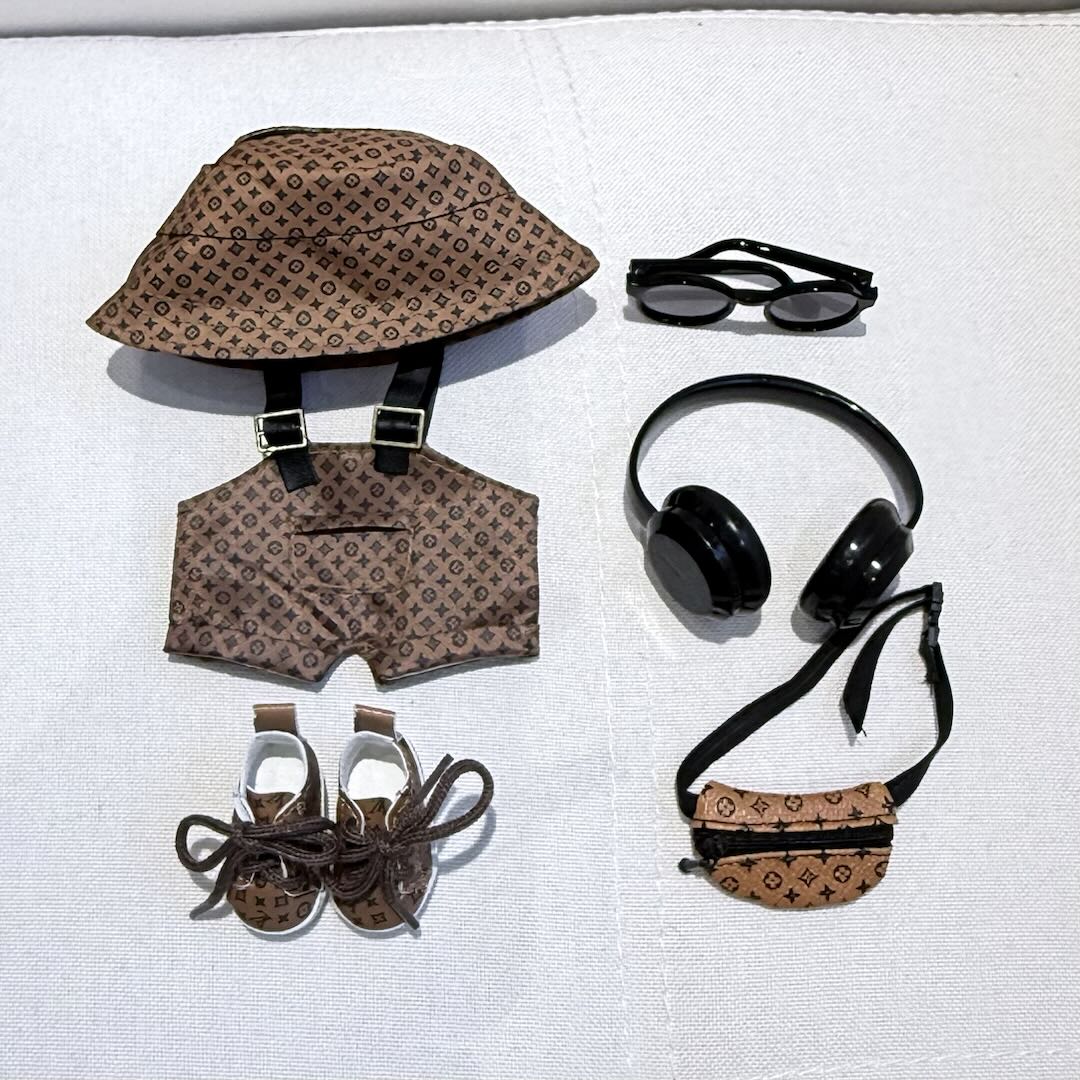 [WY-35]LU Leather set-for 17cm Dolls (Labubu-Optimized Fit）