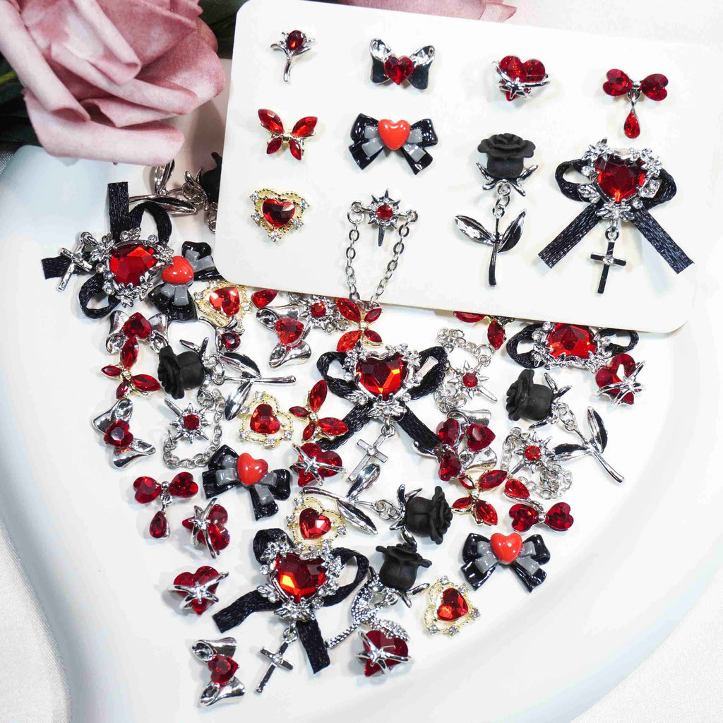 Rose with thorns-Shine Shine DIY Metal Nail Charms