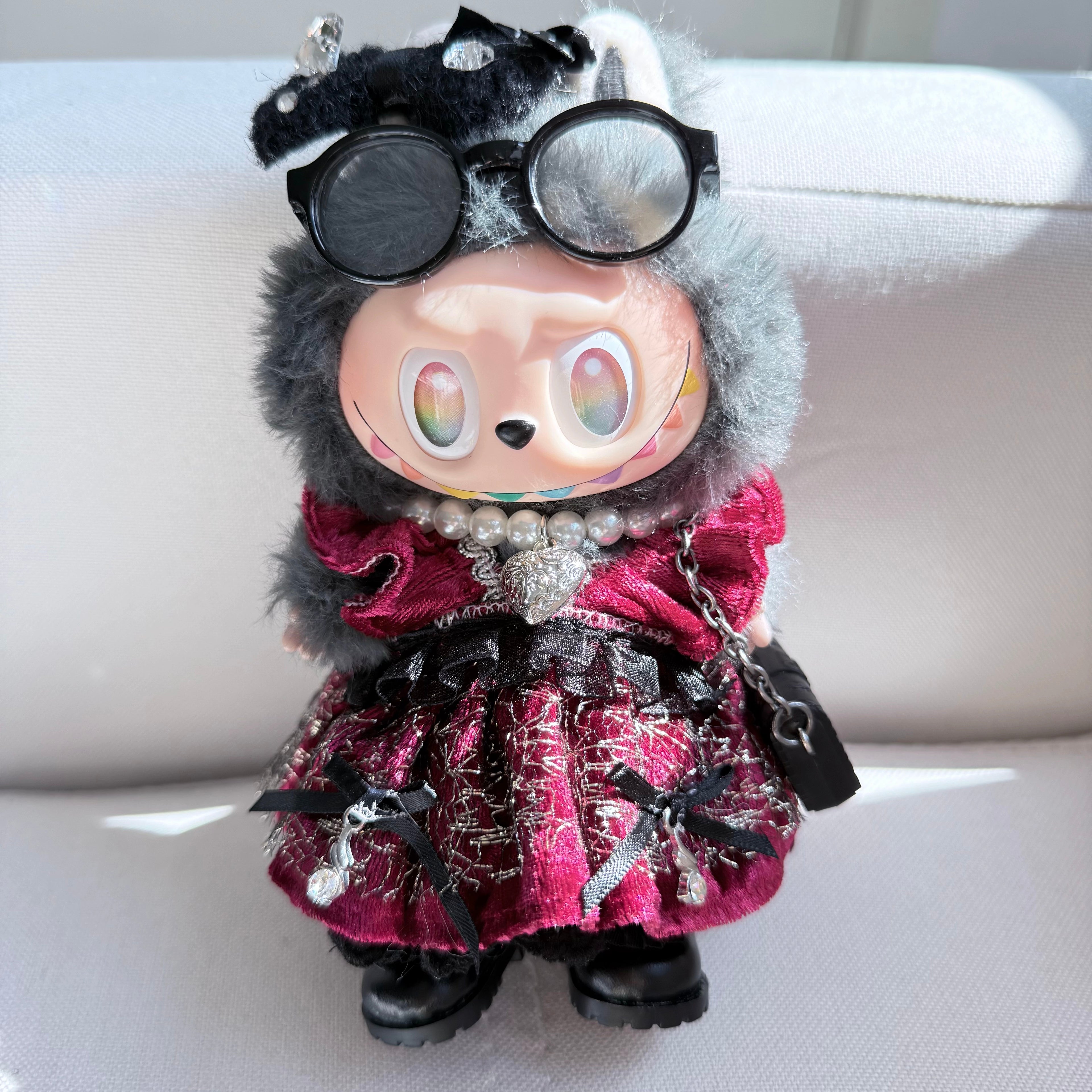 [WY-56]Ruby Queen Set-for 17cm Dolls (Labubu-Optimized Fit)