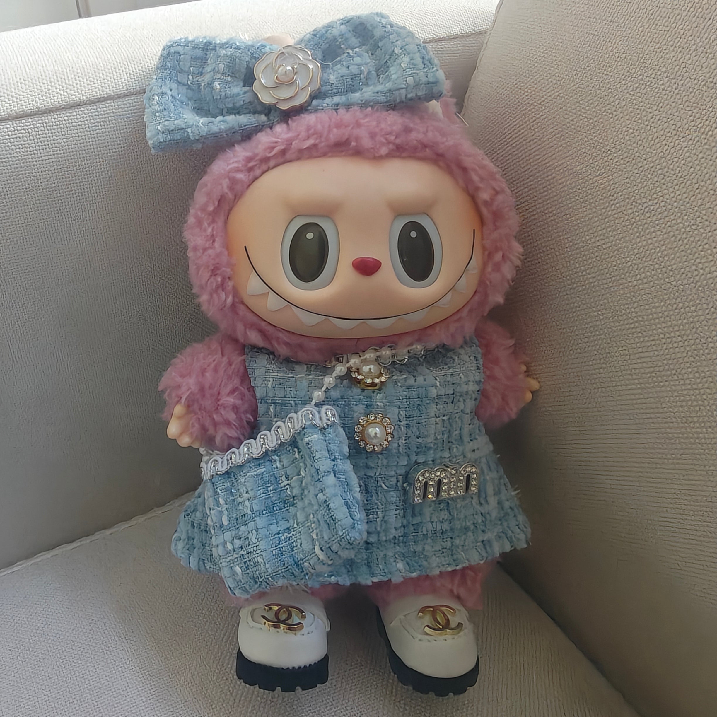 ชุดเครื่องรางลูกไม้ลอยน้ำสำหรับตุ๊กตาขนาด 17 ซม. (Labubu-Optimized Fit)