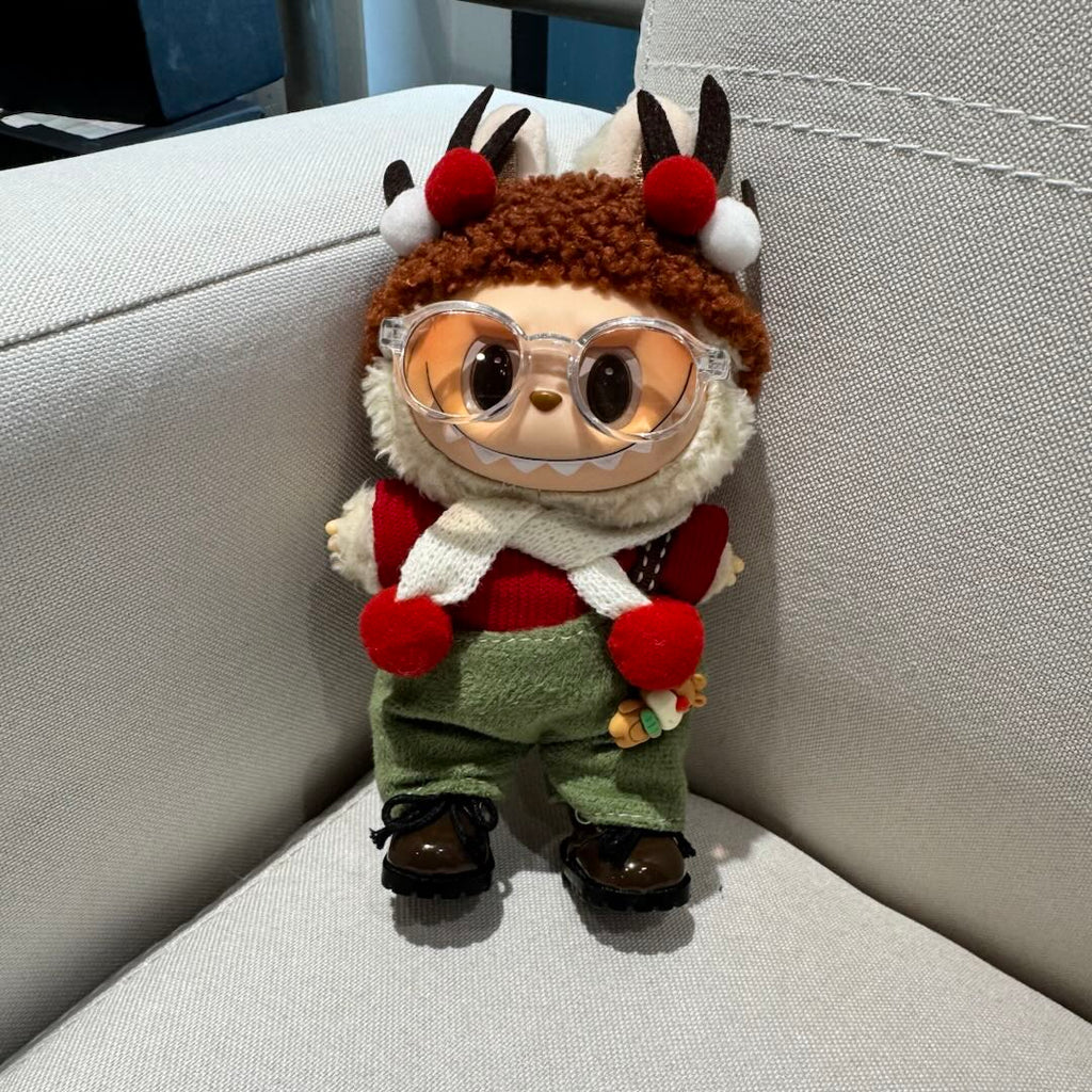 [WY-111]Cozy Christmas Deer Set-for 17cm Dolls (Labubu-Optimized Fit)