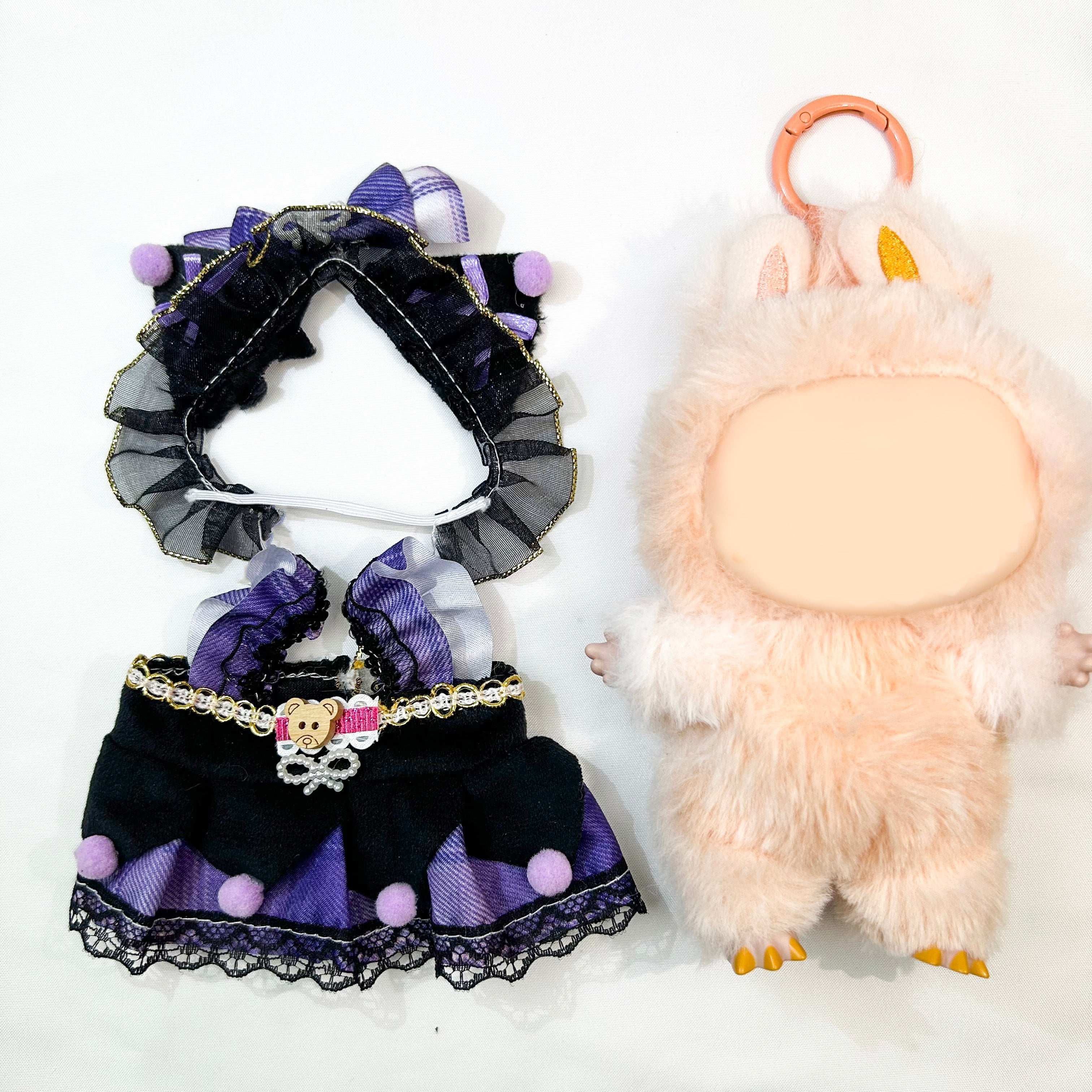 Nocturne's Lolita Waltz set-for 17cm Dolls (Labubu-Optimized Fit）