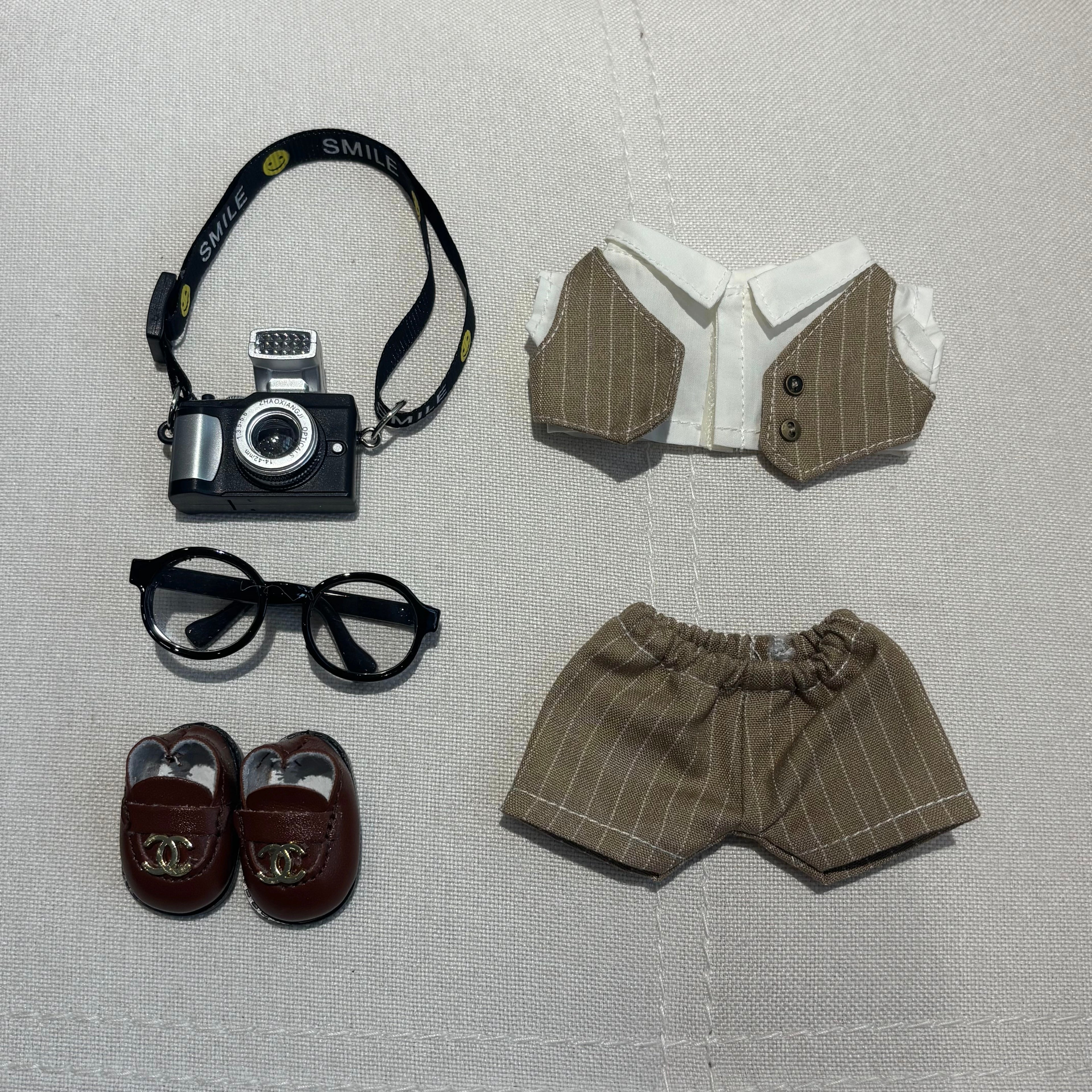 [WY-44]Charming Khakis set-for 17cm Dolls (Labubu-Optimized Fit)