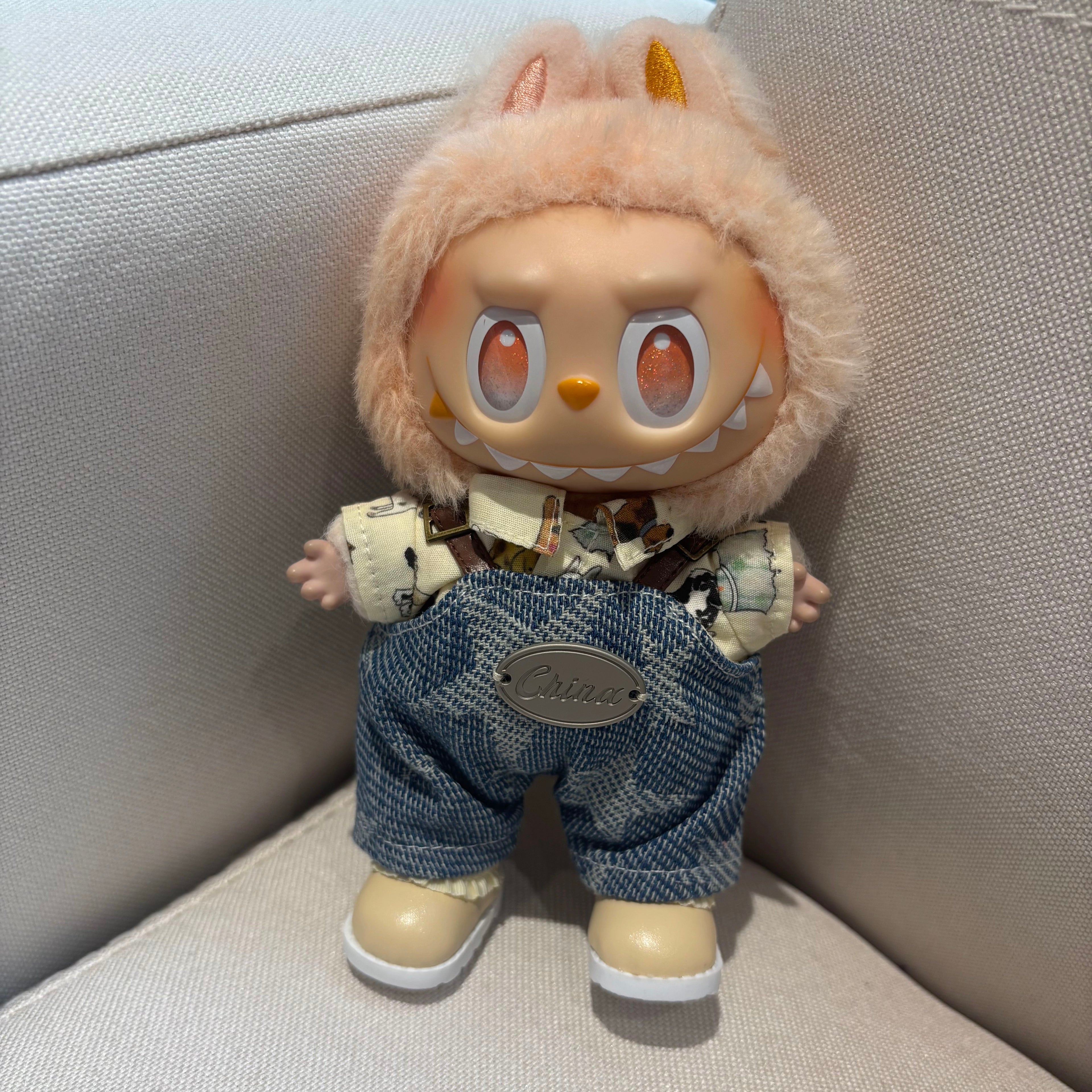 [WY-45]Denim Dreamers set-for 17cm Dolls (Labubu-Optimized Fit)