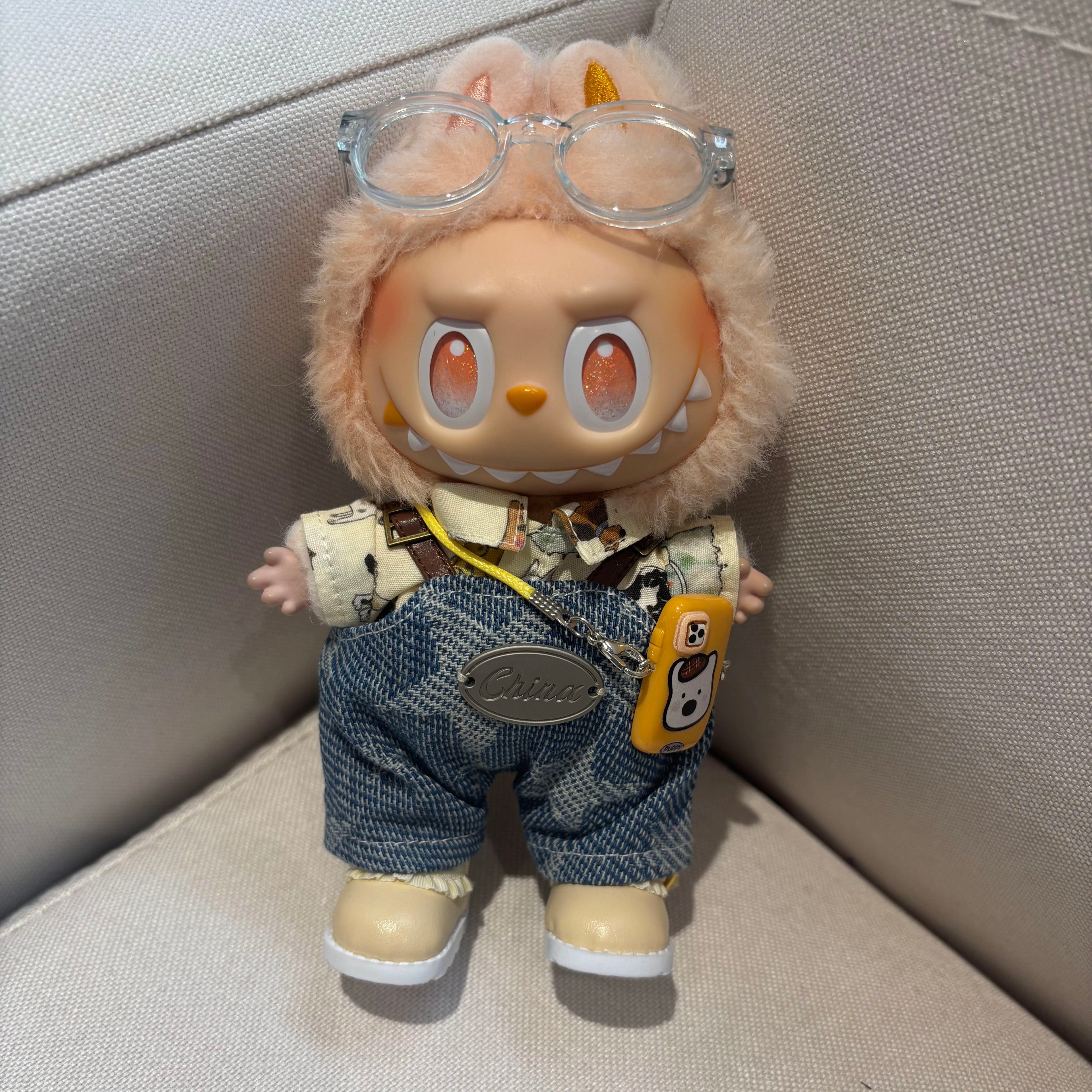 [WY-45]Denim Dreamers set-for 17cm Dolls (Labubu-Optimized Fit)
