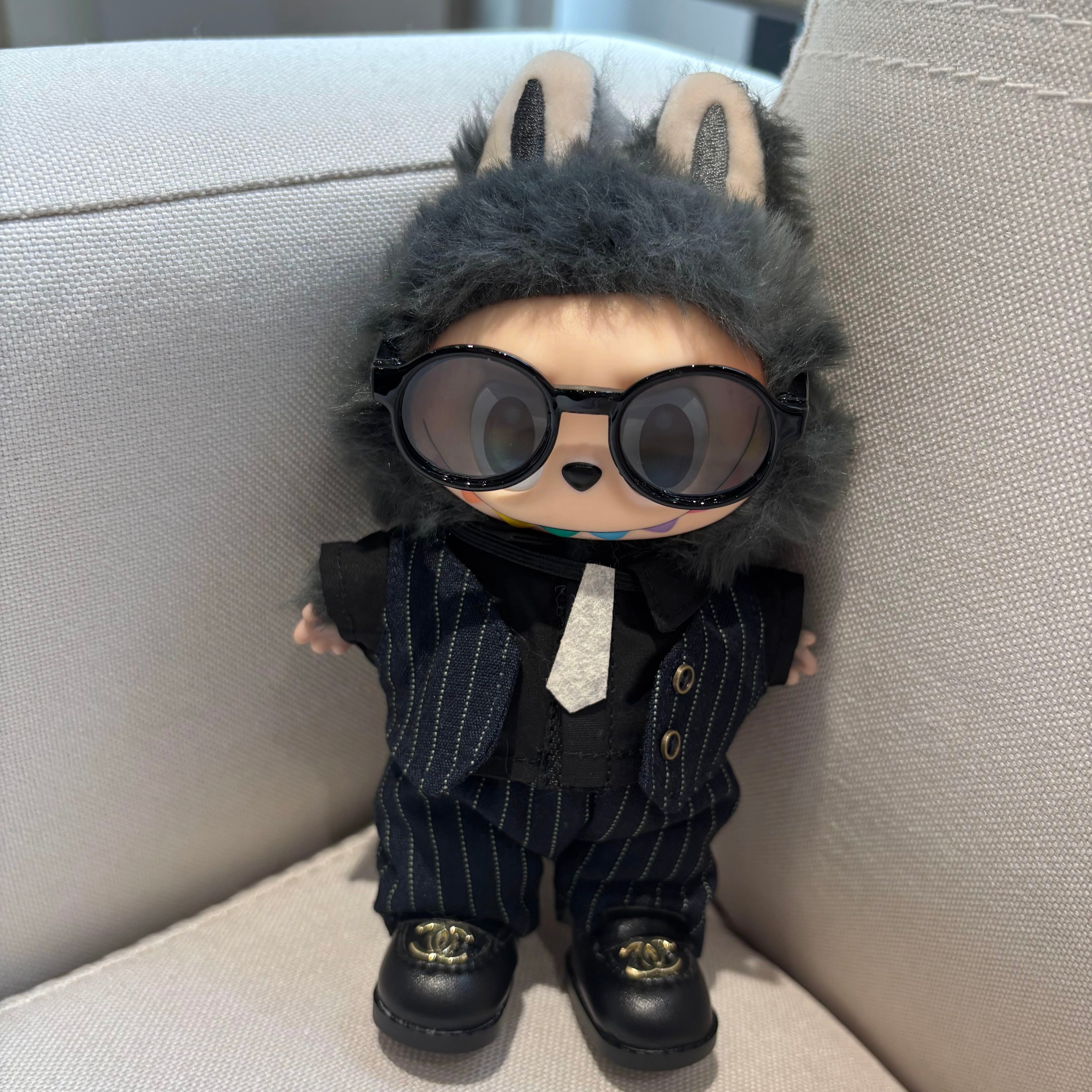 [WY-47]Navy Nuzzle set-for 17cm Dolls (Labubu-Optimized Fit)