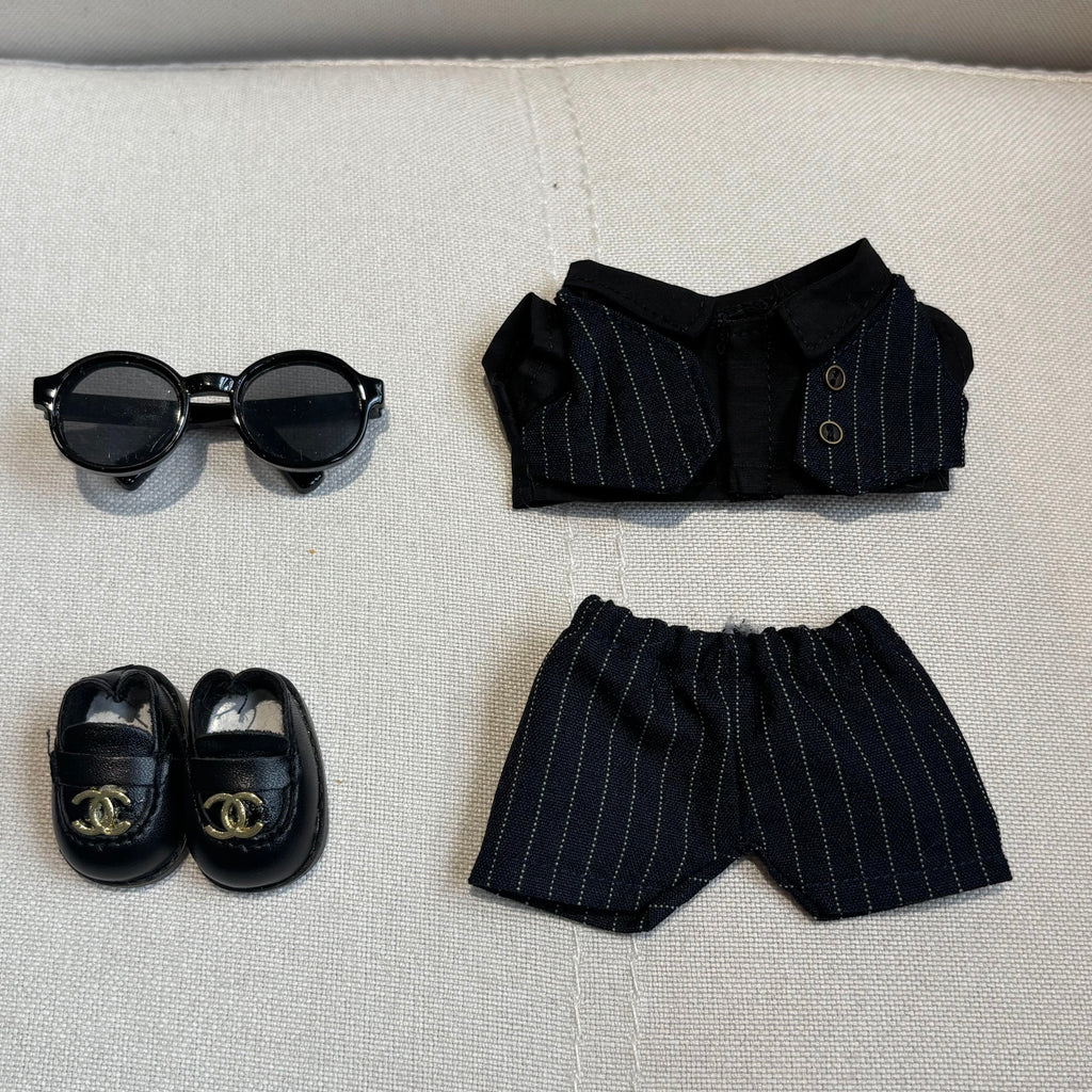 [WY-47]Navy Nuzzle set-for 17cm Dolls (Labubu-Optimized Fit)