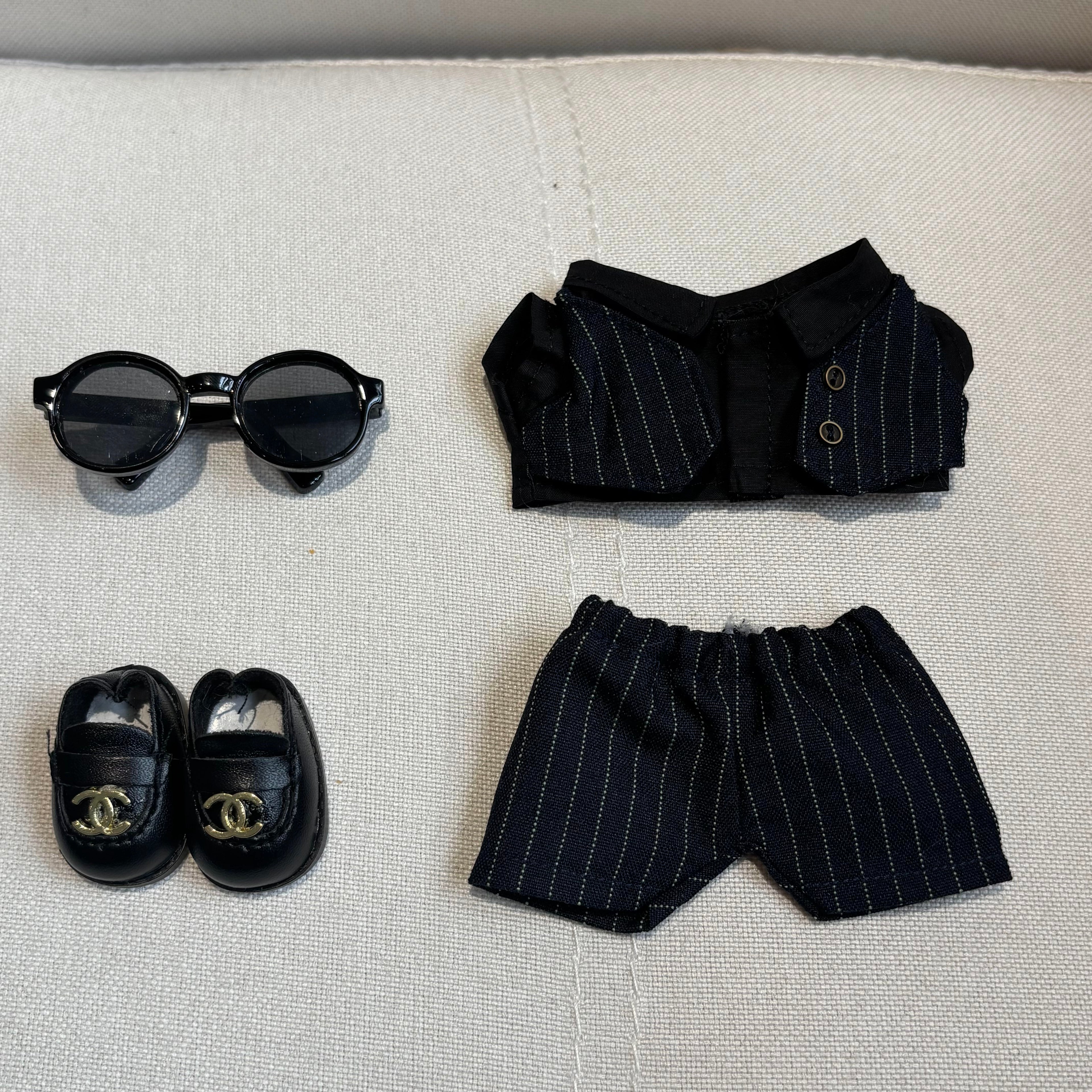 [WY-47]Navy Nuzzle set-for 17cm Dolls (Labubu-Optimized Fit)