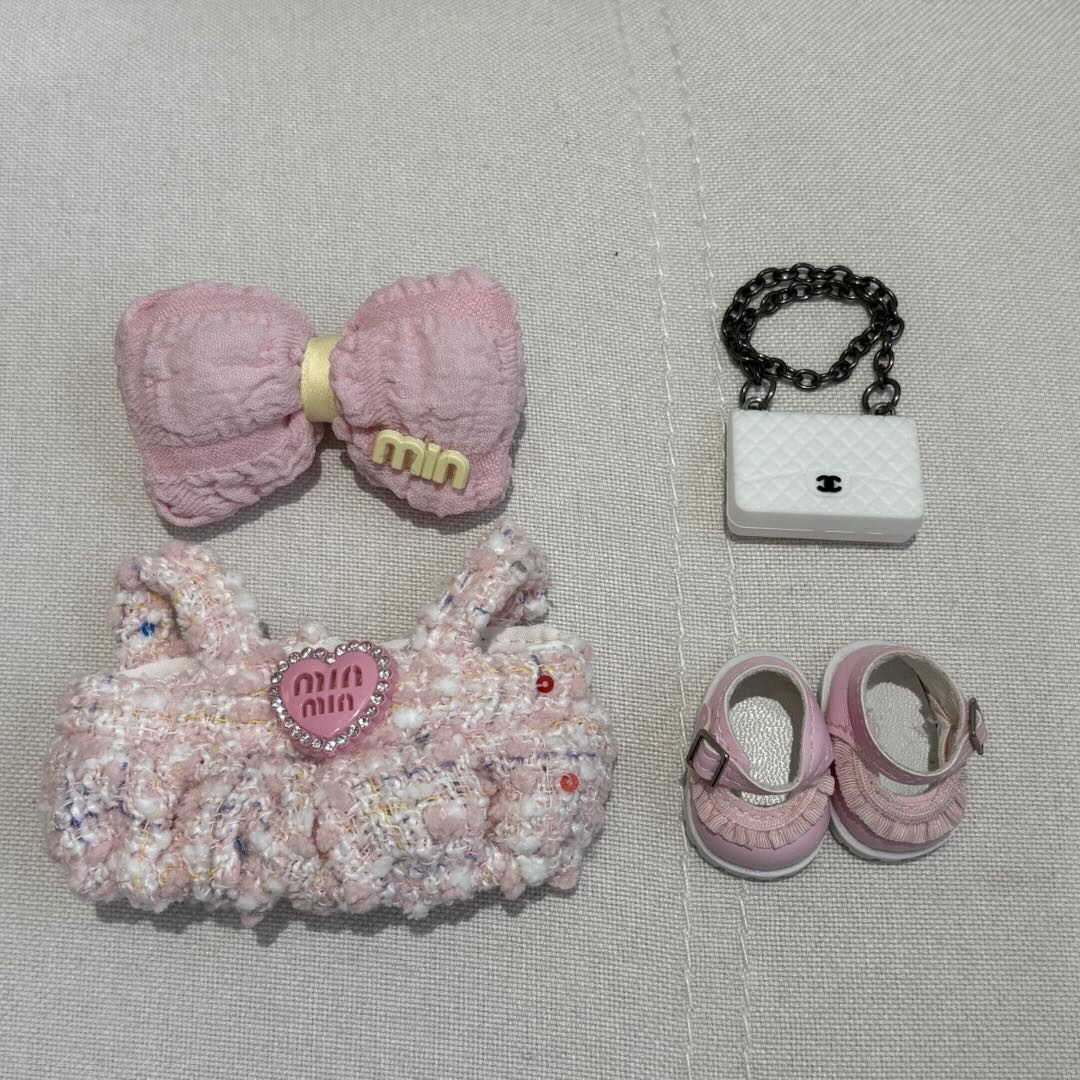 [WY-51]Pink Puff set-for 17cm Dolls (Labubu-Optimized Fit)