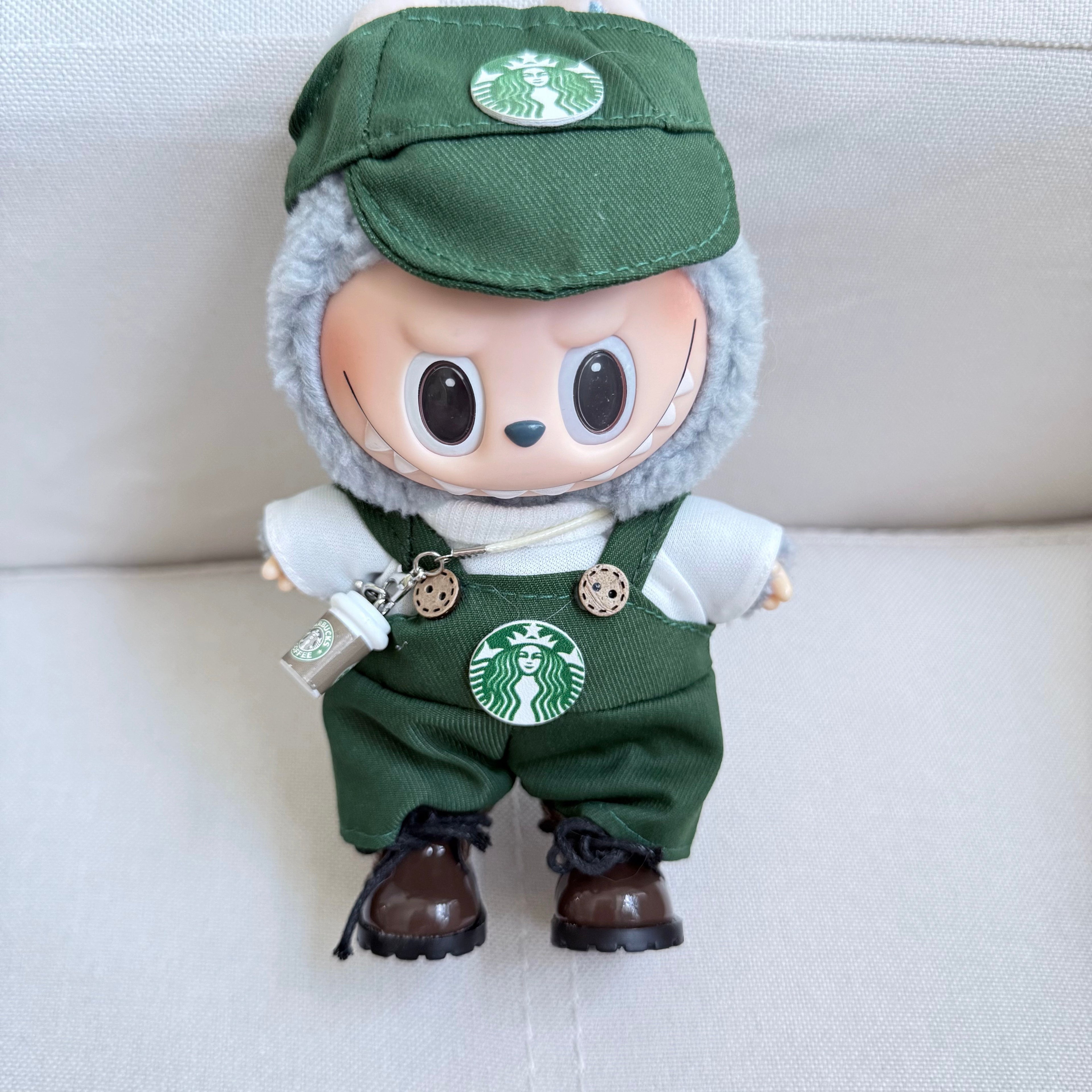 [WY-64]Starbucks Working Set-for 17cm Dolls (Labubu-Optimized Fit)
