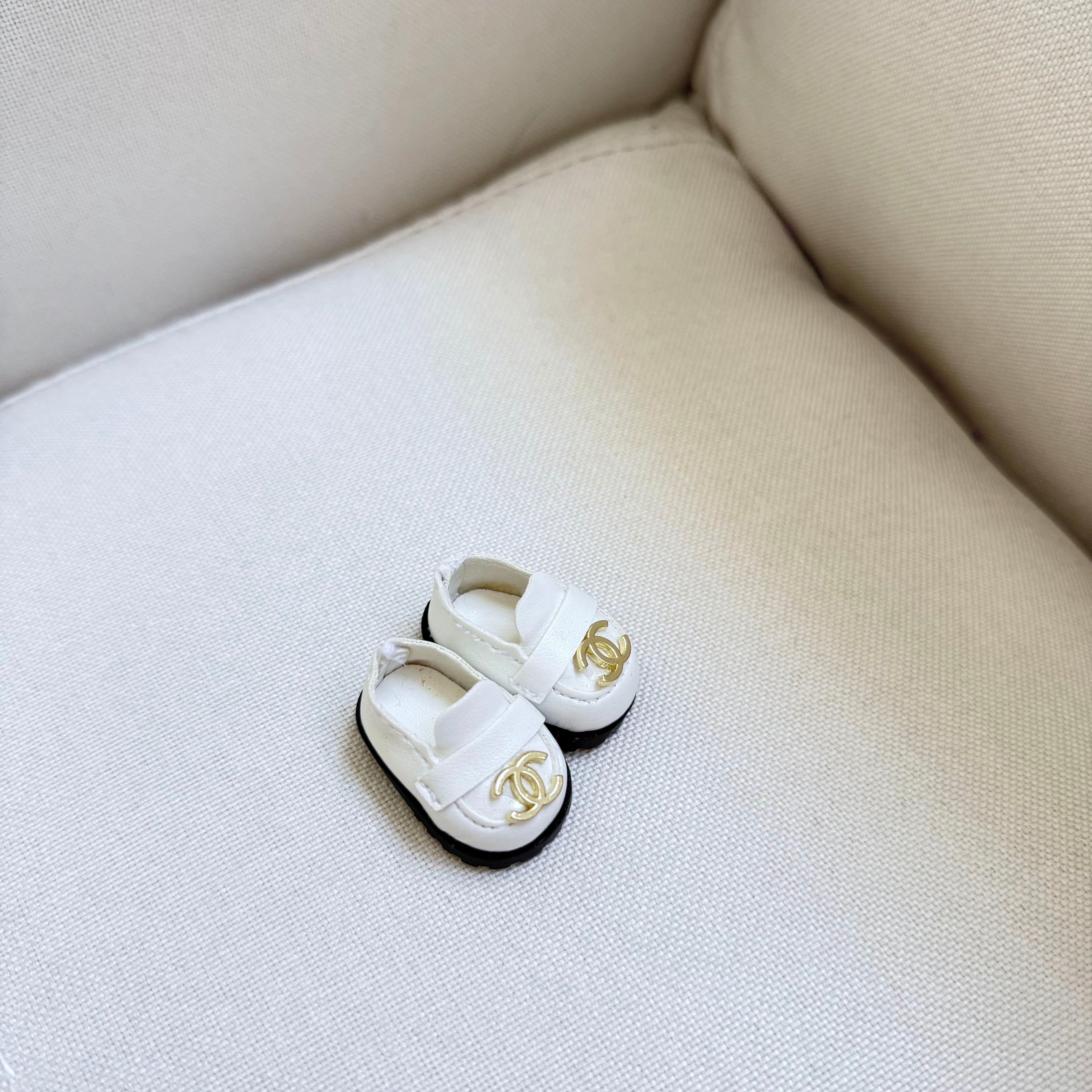 Chan*l Loafers-Doll Shoes for 17cm Dolls (Labubu-Optimized Fit)