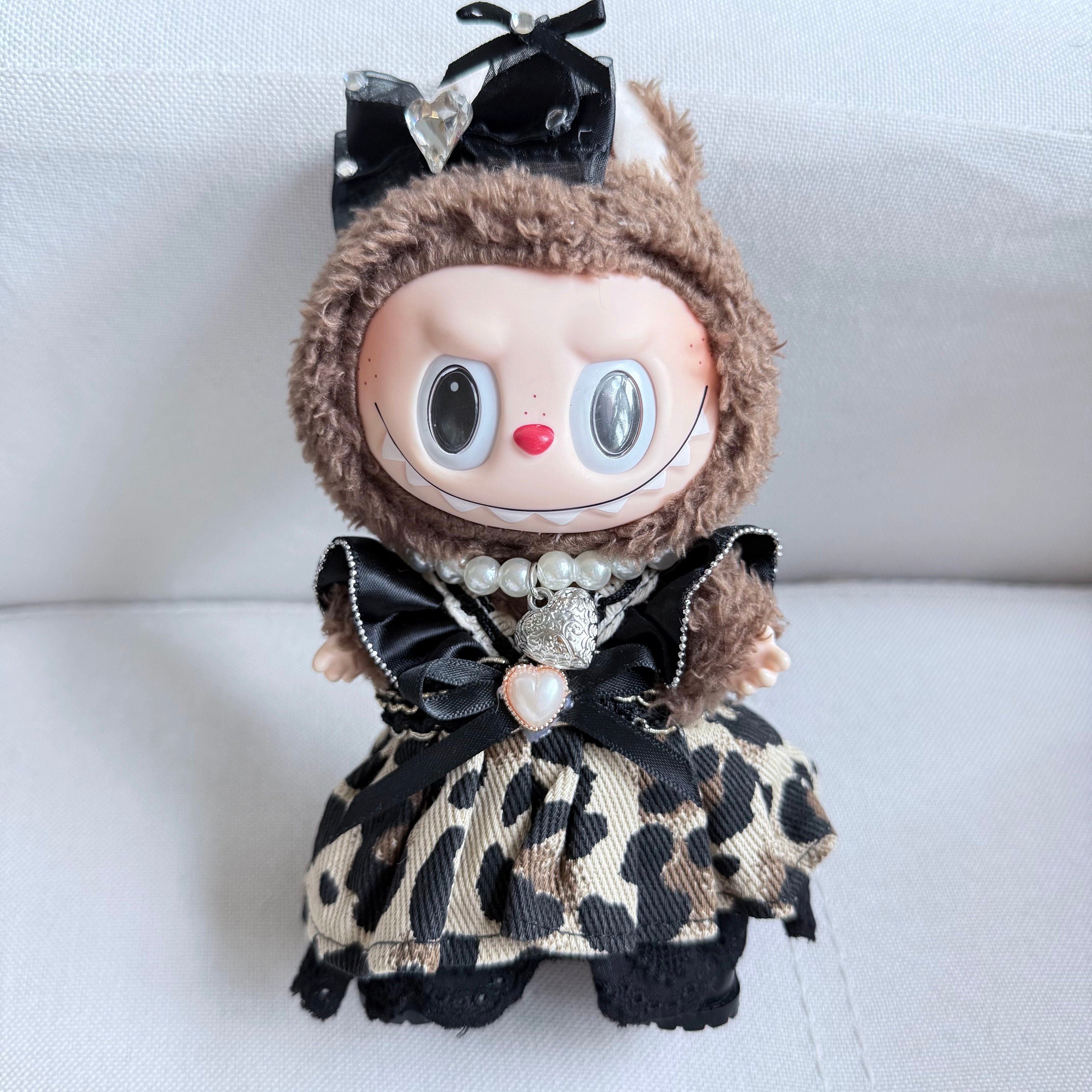 [WY-58]Sexy Leopard Set-for 17cm Dolls (Labubu-Optimized Fit)