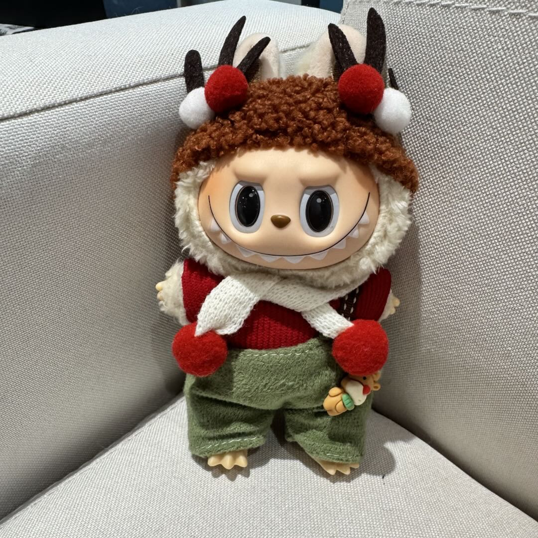 [WY-111]Cozy Christmas Deer Set-for 17cm Dolls (Labubu-Optimized Fit)