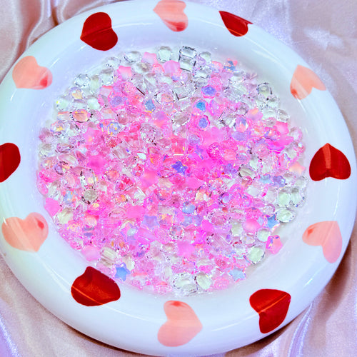 Adornos de cristal para uñas DIY con brillo de cuento de hadas