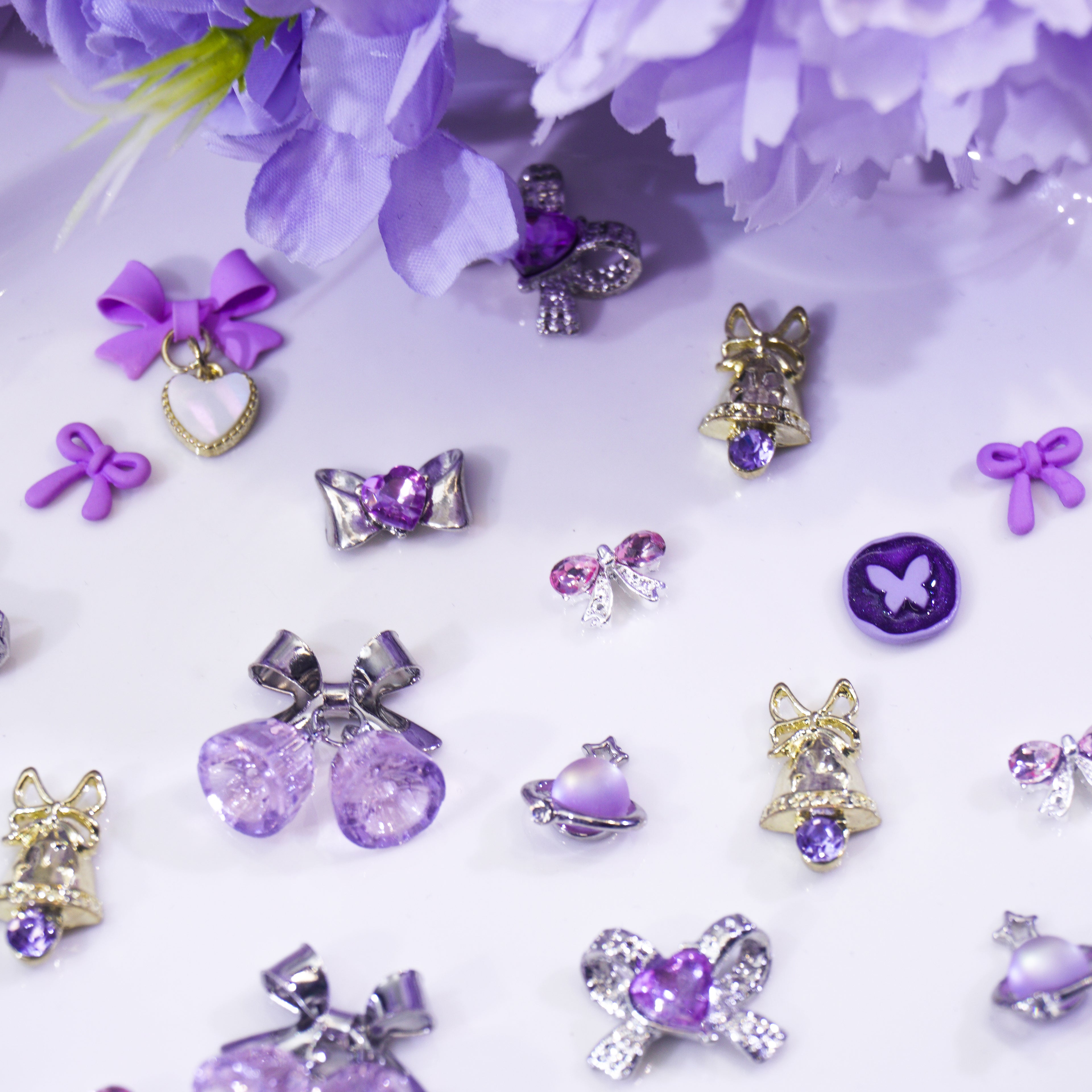 Lavender Romance-Shine Shine DIY Metal Nail Charms