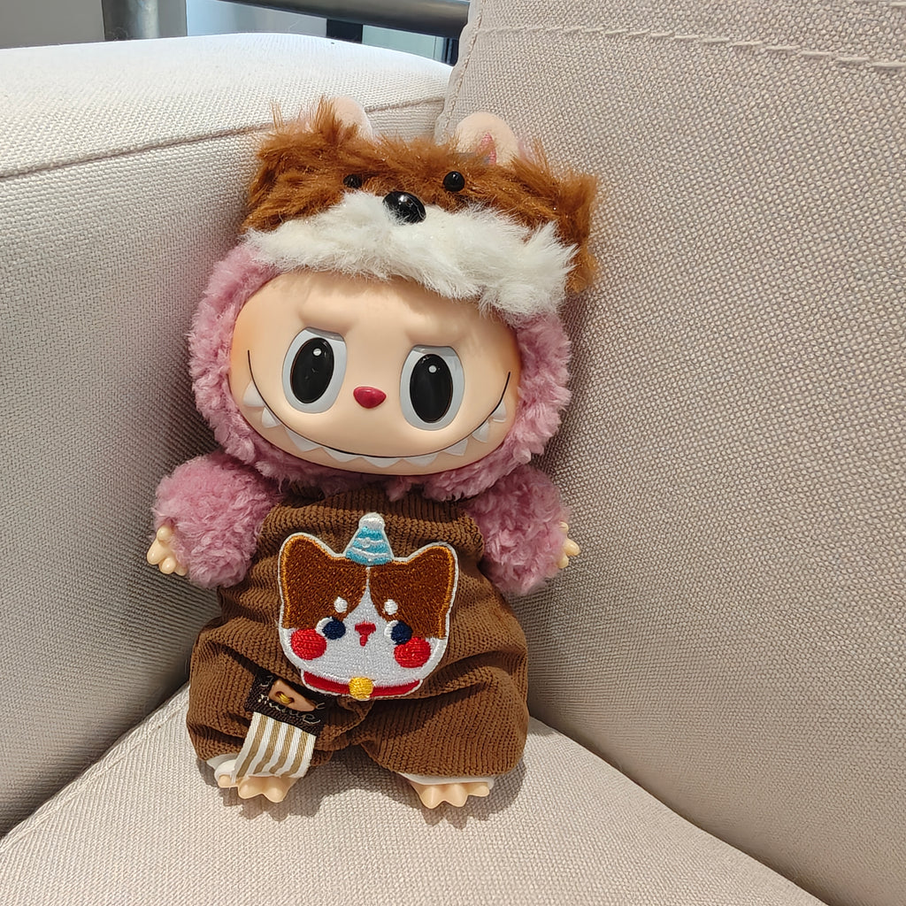 [WY-60]Fuzzy Puppy Set-for 17cm Dolls (Labubu-Optimized Fit)