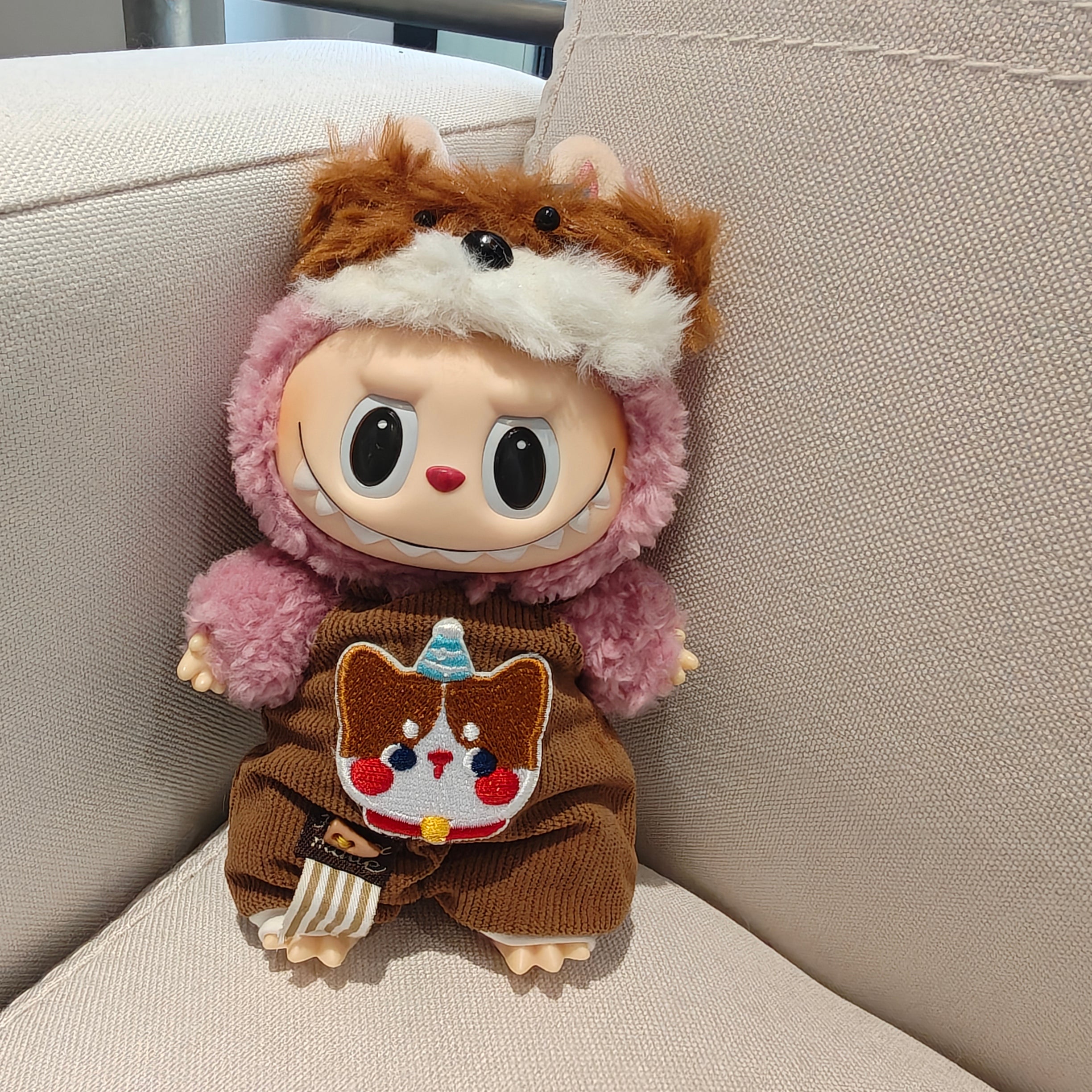 [WY-60]Fuzzy Puppy Set-for 17cm Dolls (Labubu-Optimized Fit)
