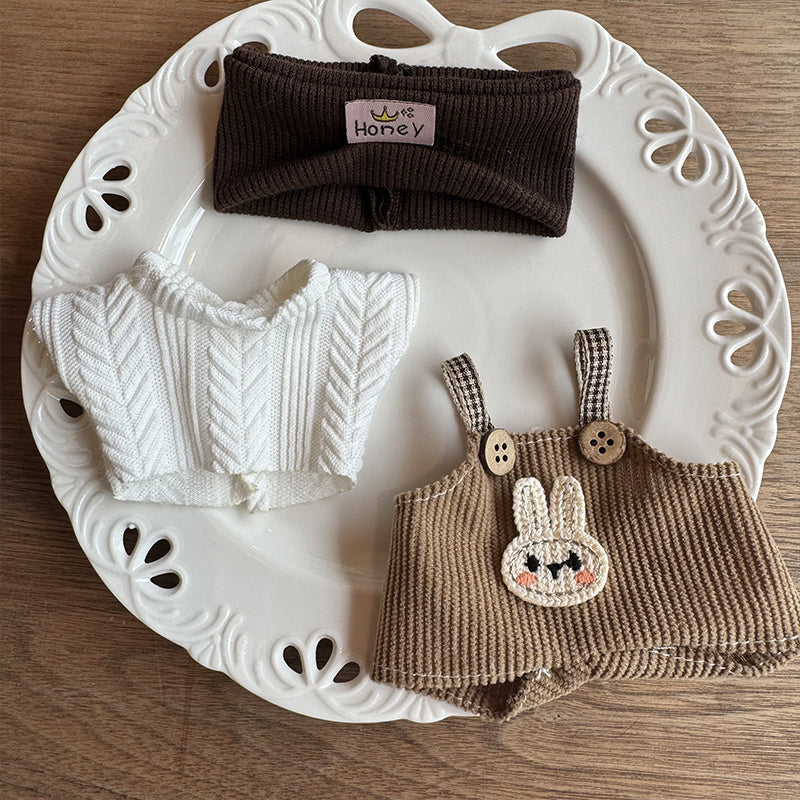 [WY-14]Nougat Knits set-for 17cm Dolls (Labubu-Optimized Fit）