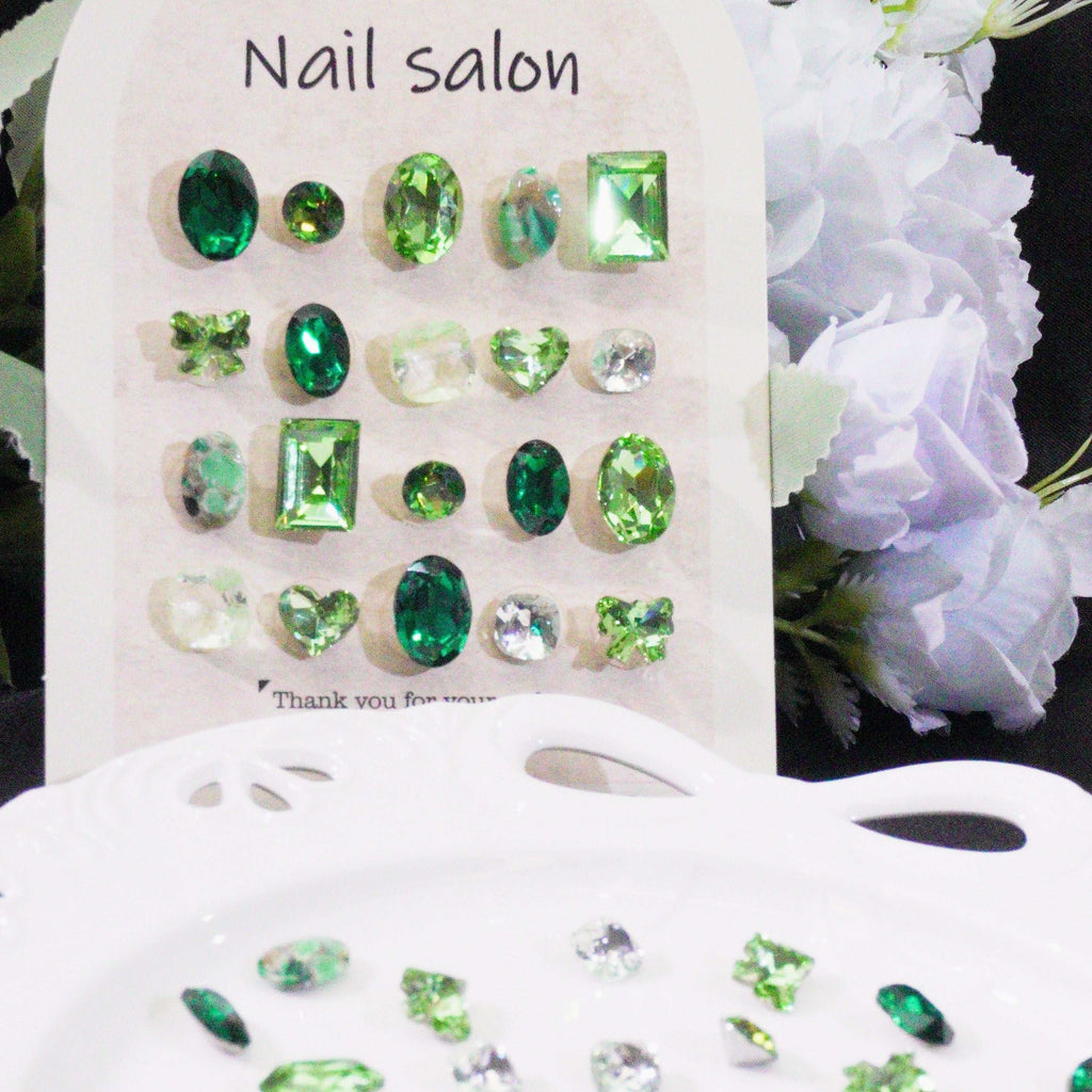 Verdant Gleam-Shine Shine DIY K9 Nail Charms