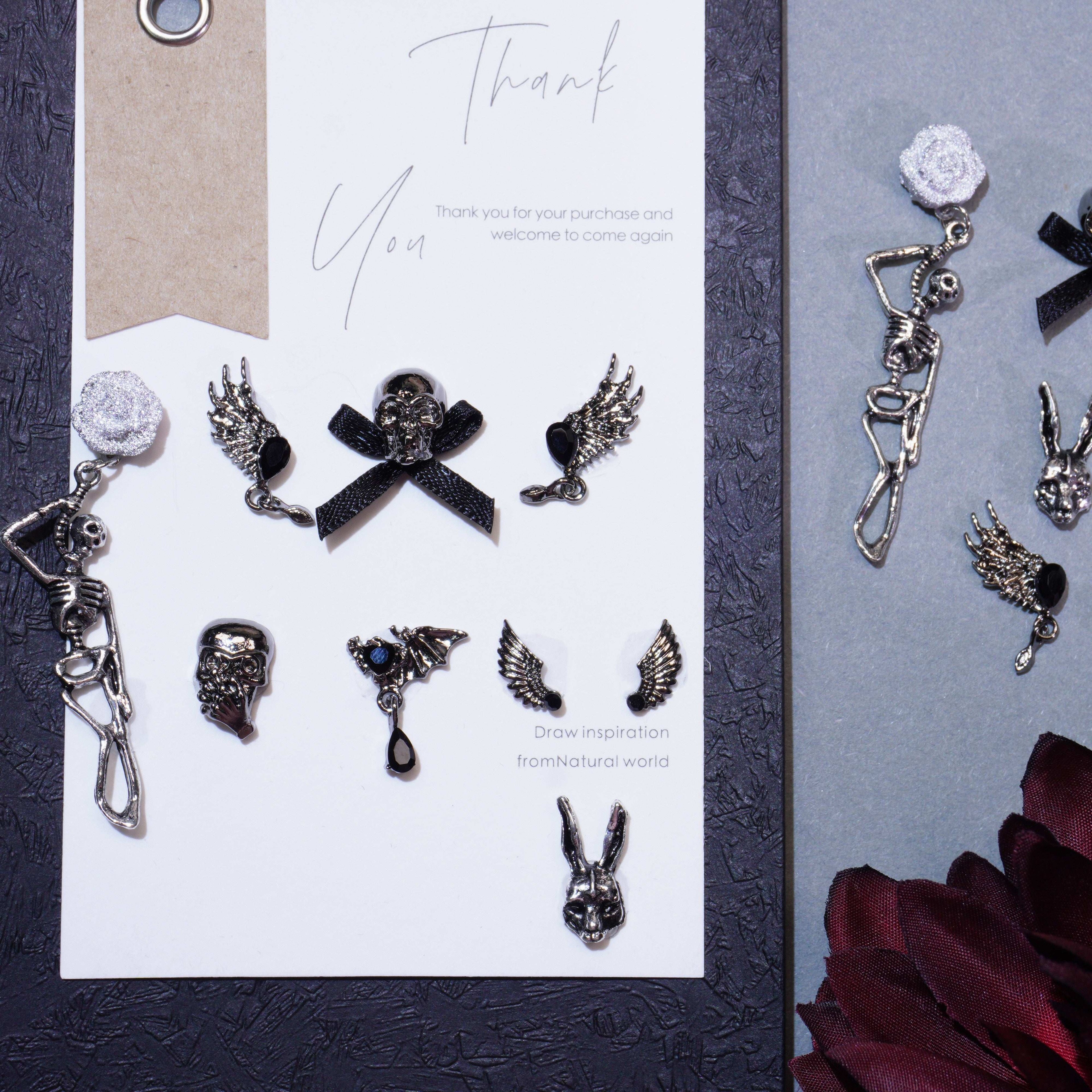 Dance With Skeleton-Shine Shine DIY Metal Nail Charms