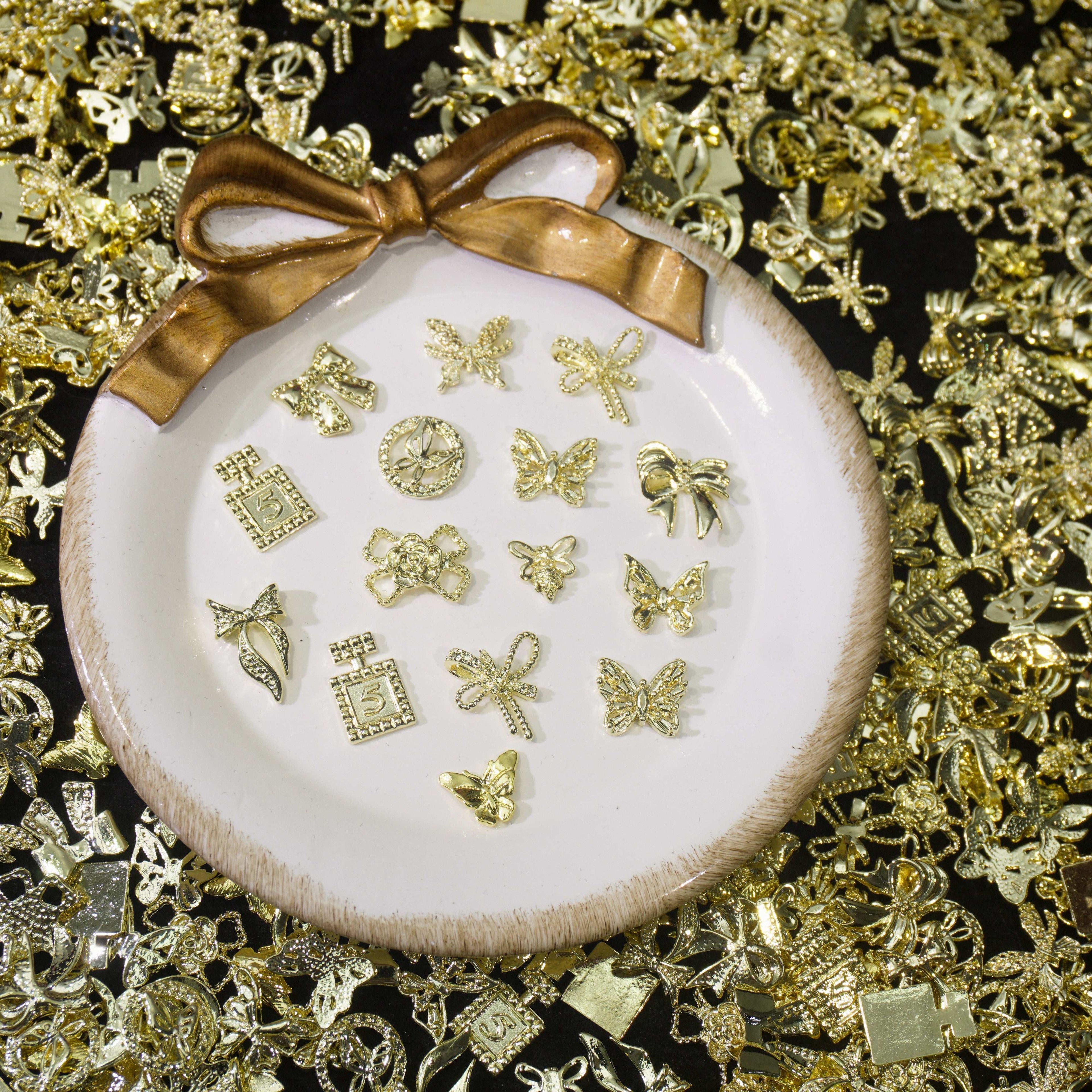 Aureate Dazzle-Shine Shine DIY Metal Nail Charms