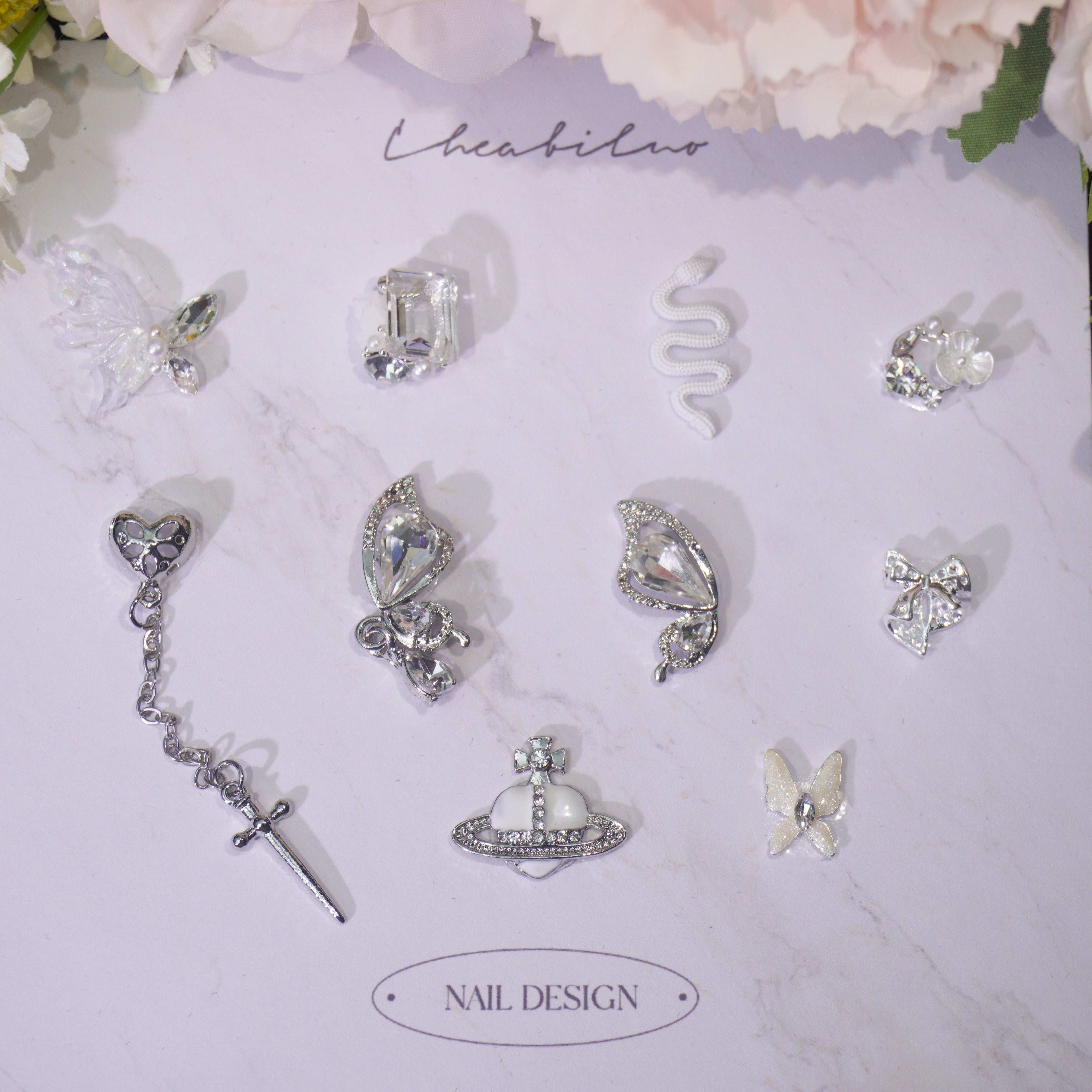 Fluttering Wings-Shine Shine DIY Metal Nail Charms