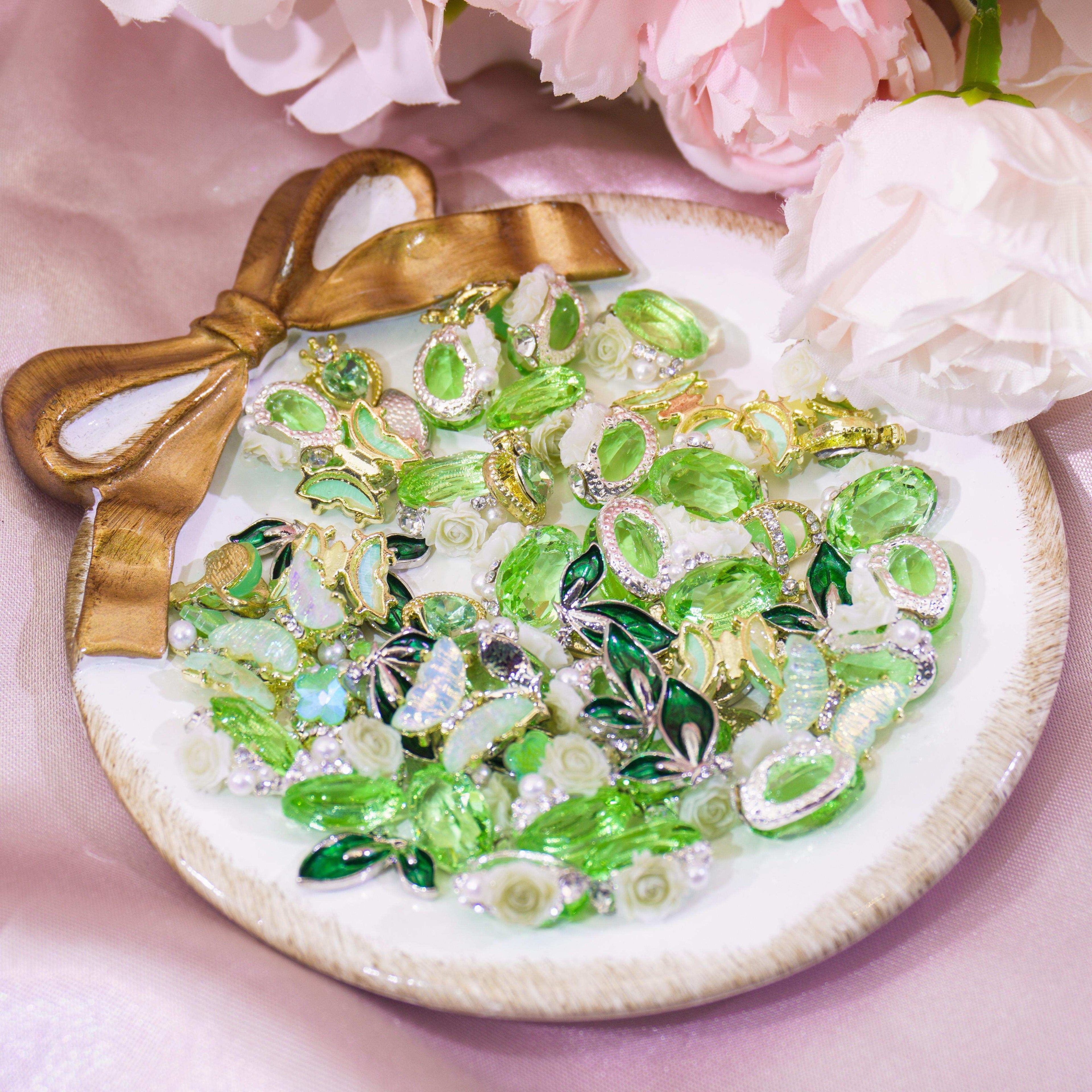 Green Serenade-Shine Shine DIY Metal Nail Charms