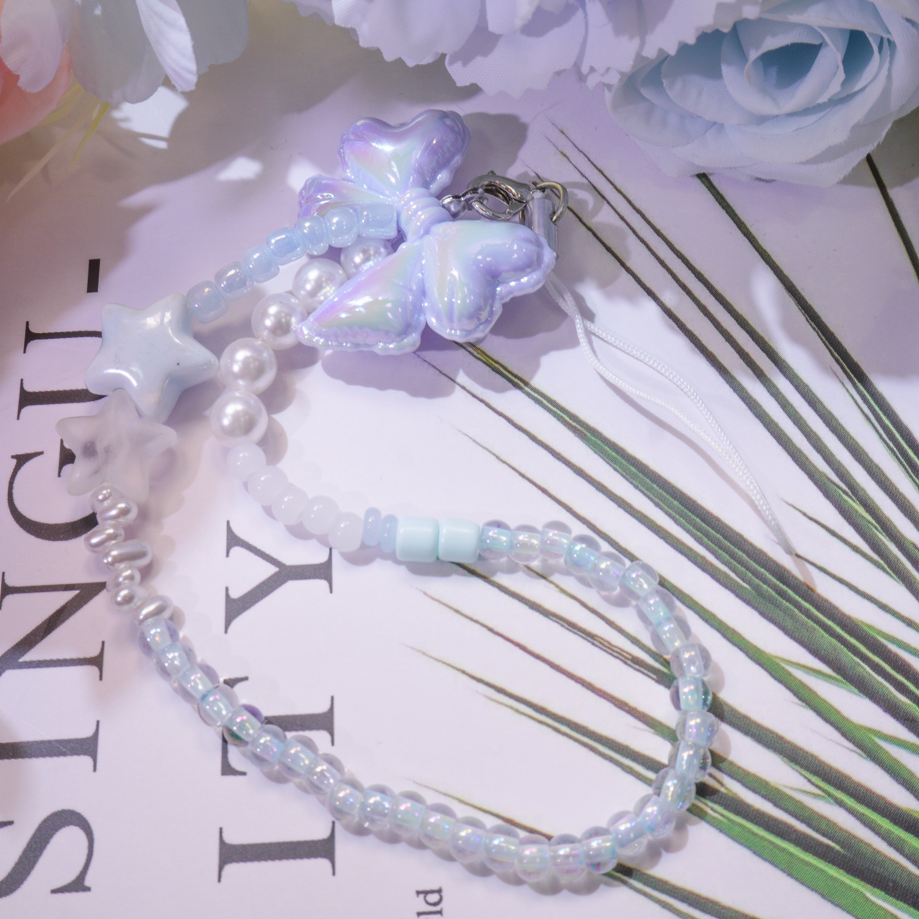 Kit de correa para teléfono con colgante de costa serena