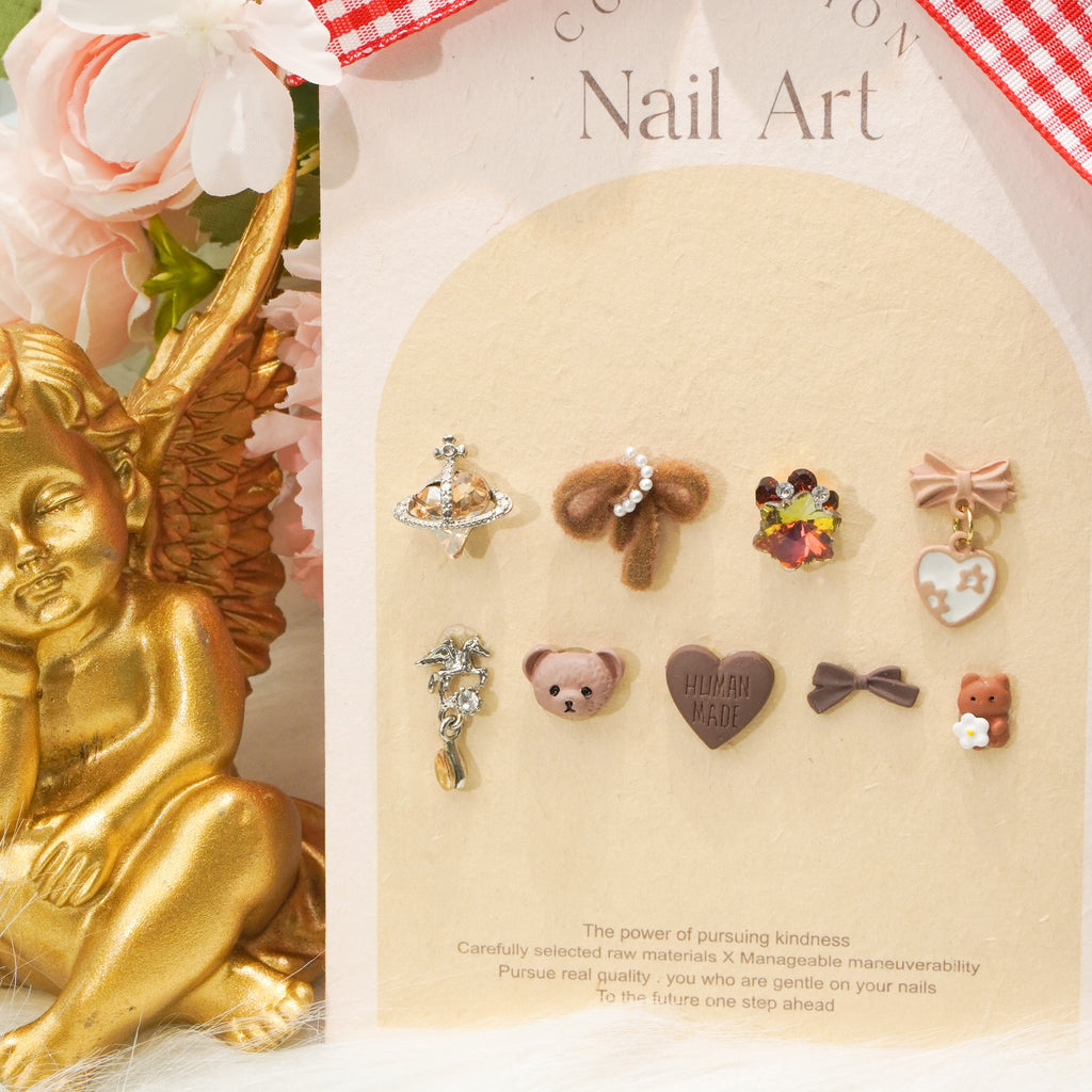 Frothy Cappuccino-Shine Shine DIY Metal Nail Charms