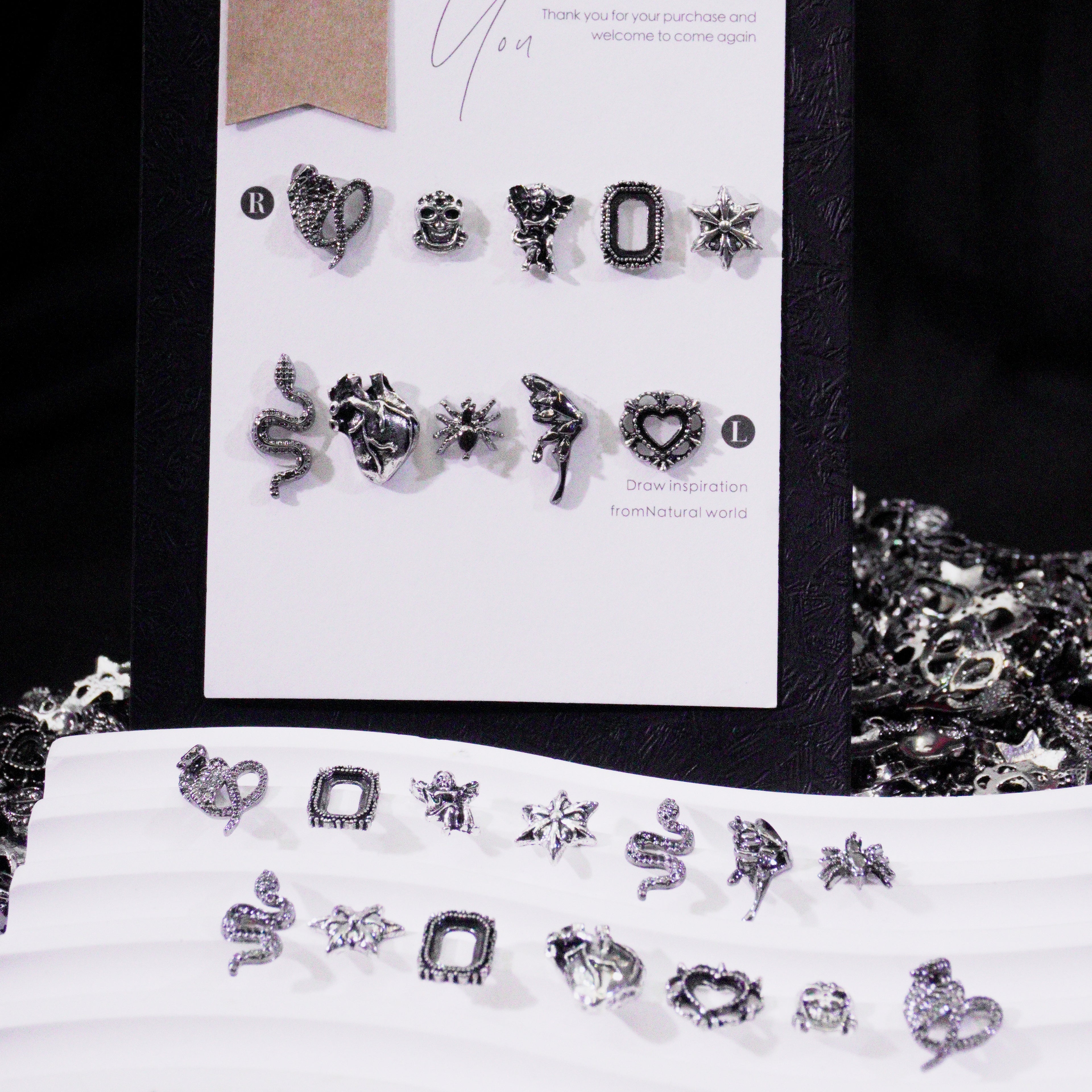 Viper's Embrace-Shine Shine DIY Metal  Nail Charms