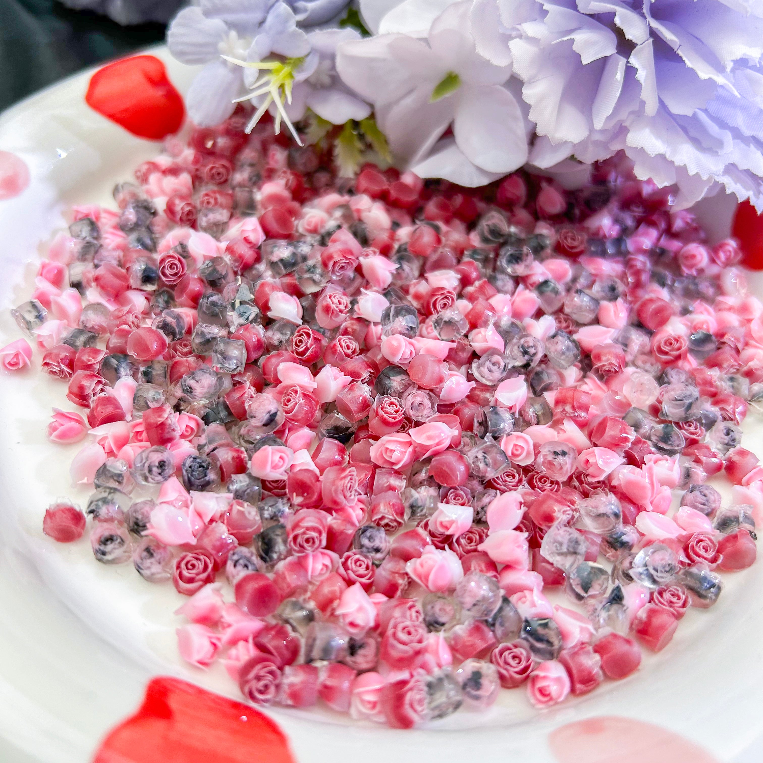 [NEW]Velvet Ink Rose-Shine Shine DIY Resin Nail Charms