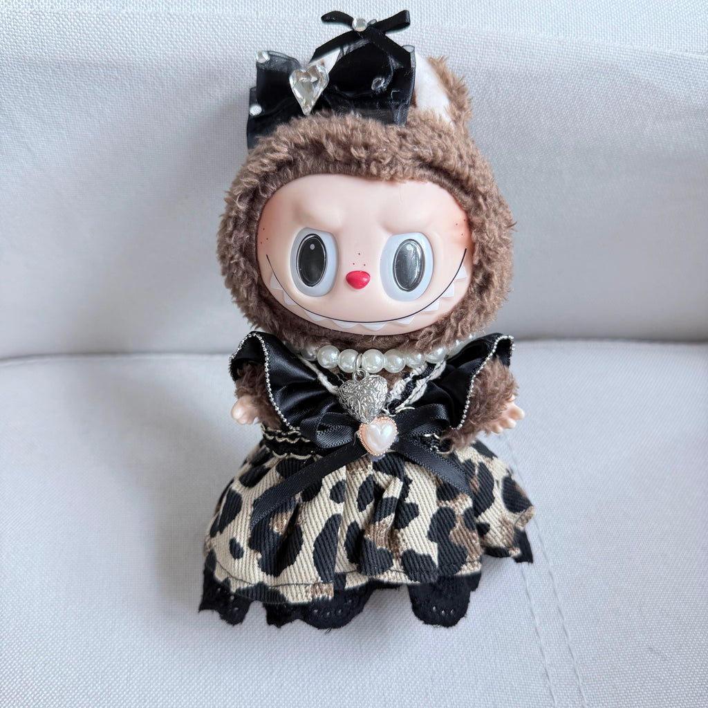 [WY-58]Sexy Leopard Set-for 17cm Dolls (Labubu-Optimized Fit)