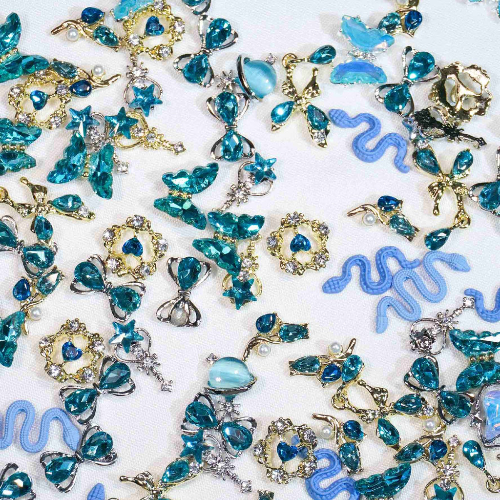 Blue Enchantress-Shine Shine DIY Metal Nail Charms