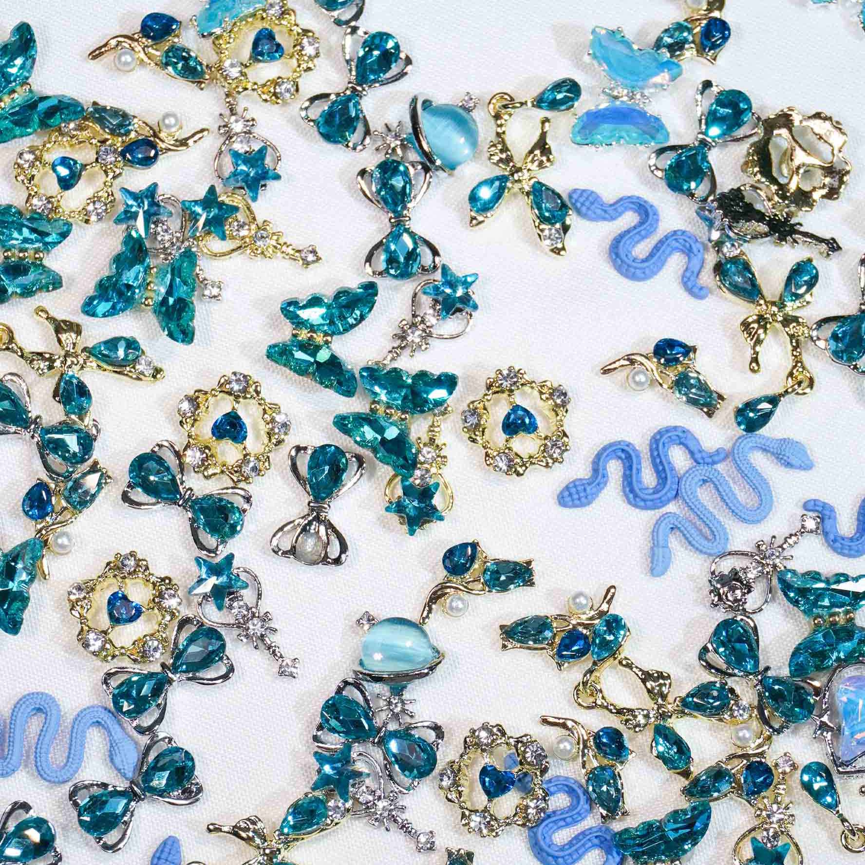 Blue Enchantress-Shine Shine DIY Metal Nail Charms