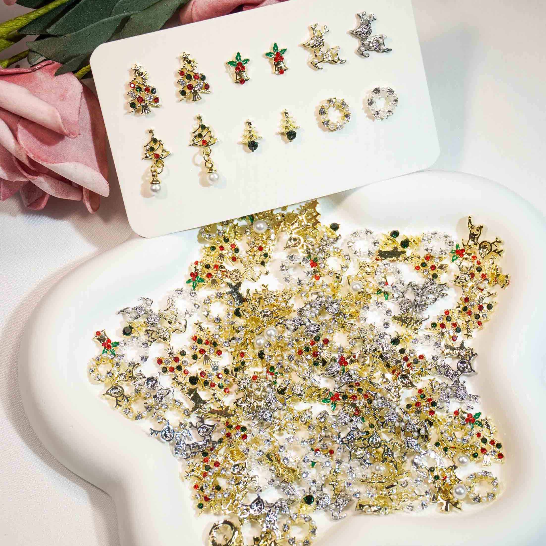 Christmas Greeting -Shine Shine DIY  Metal Alloy Nail Charms