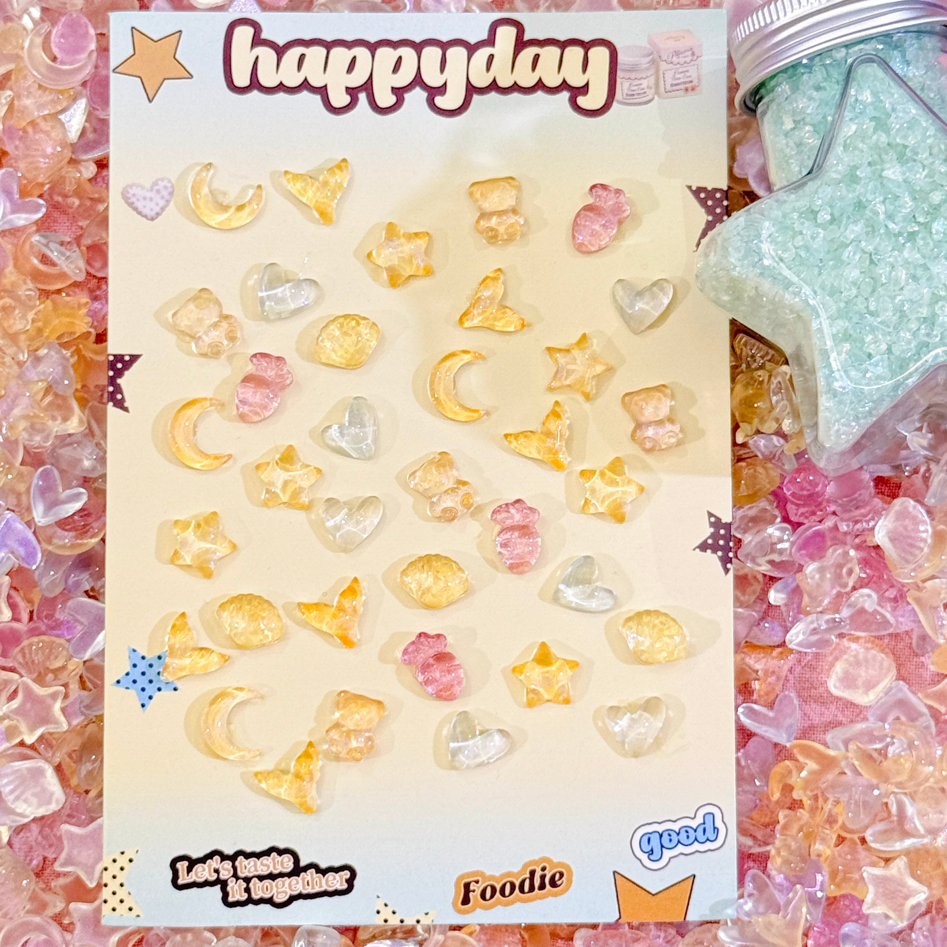 [BOGO] Uñas/dijes DIY con brillo y brillo de sol