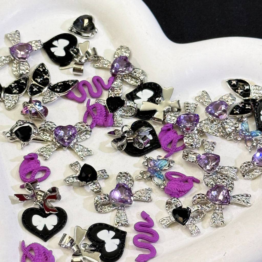 Violet Venom-Shine Shine  DIY Metal Nail Charms