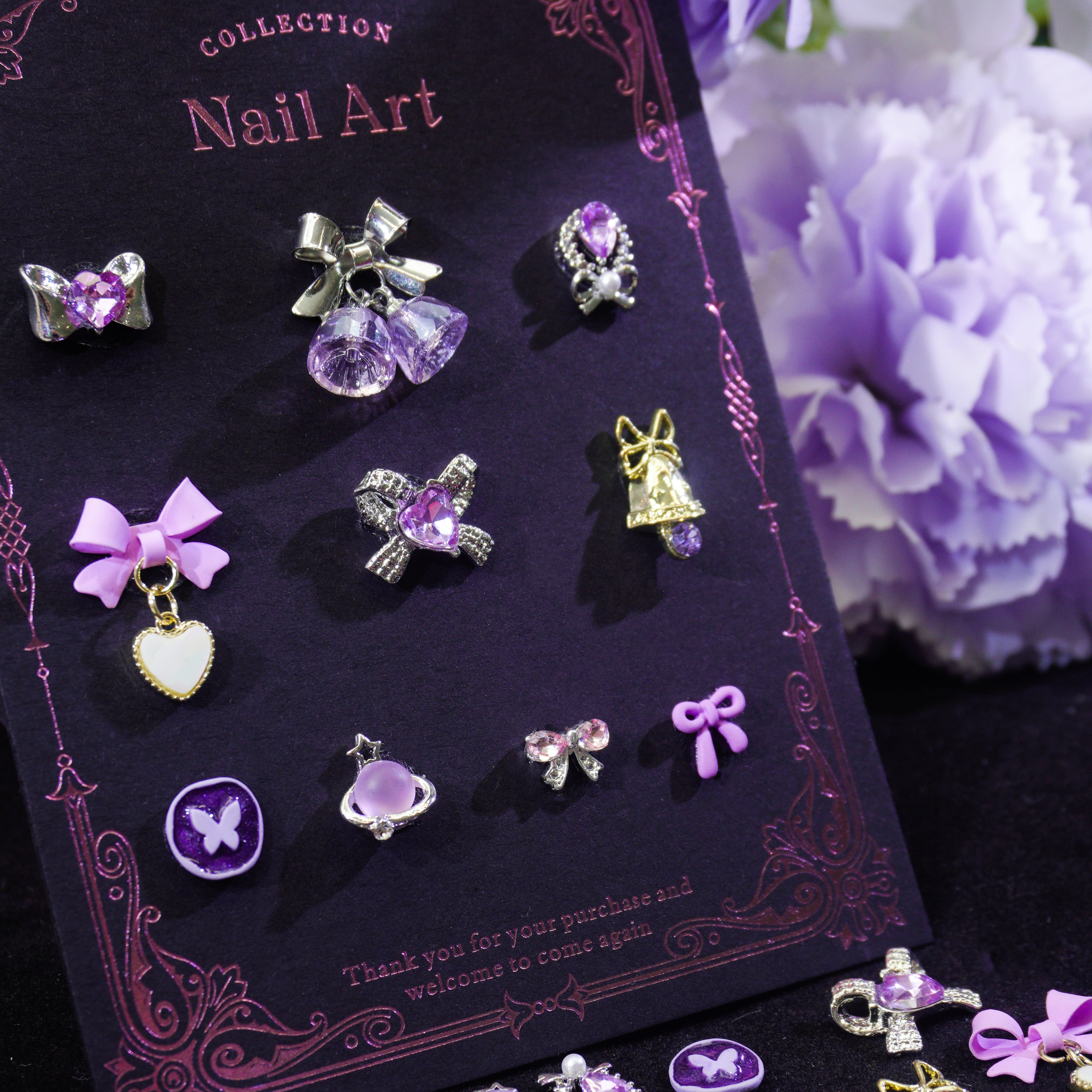 Lavender Romance-Shine Shine DIY Metal Nail Charms
