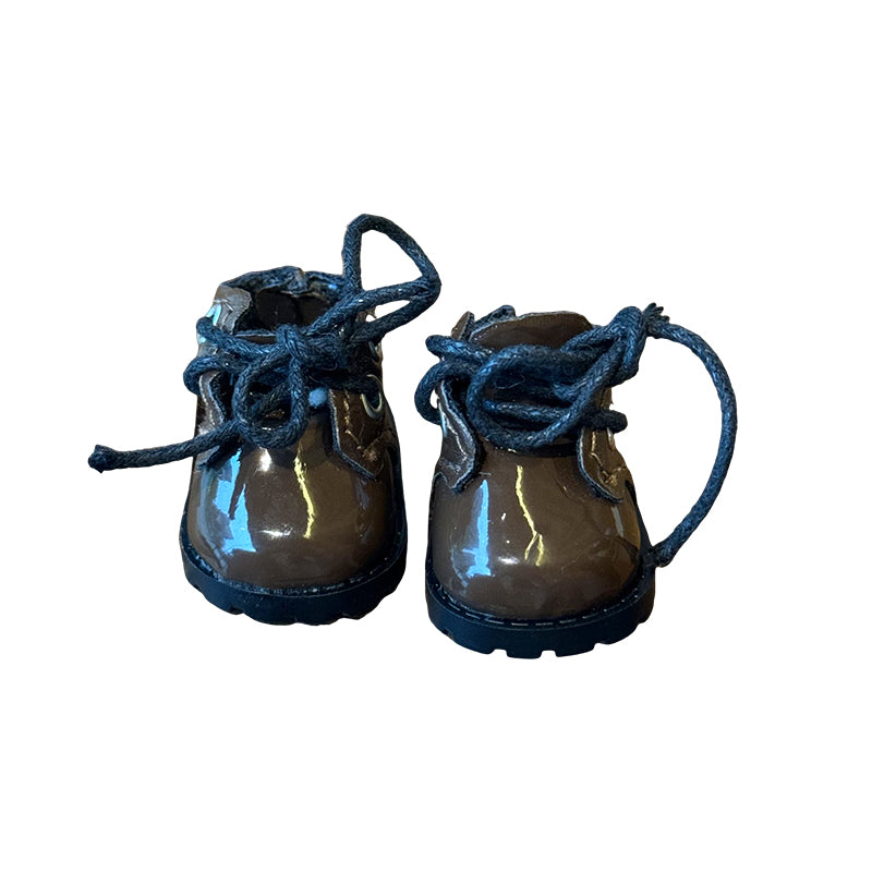 Pure Color Doll Shoes for 17cm Dolls (Labubu-Optimized Fit）