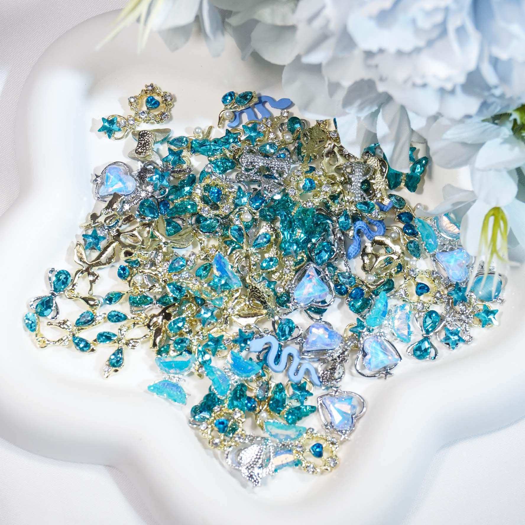 Blue Enchantress-Shine Shine DIY Metal Nail Charms