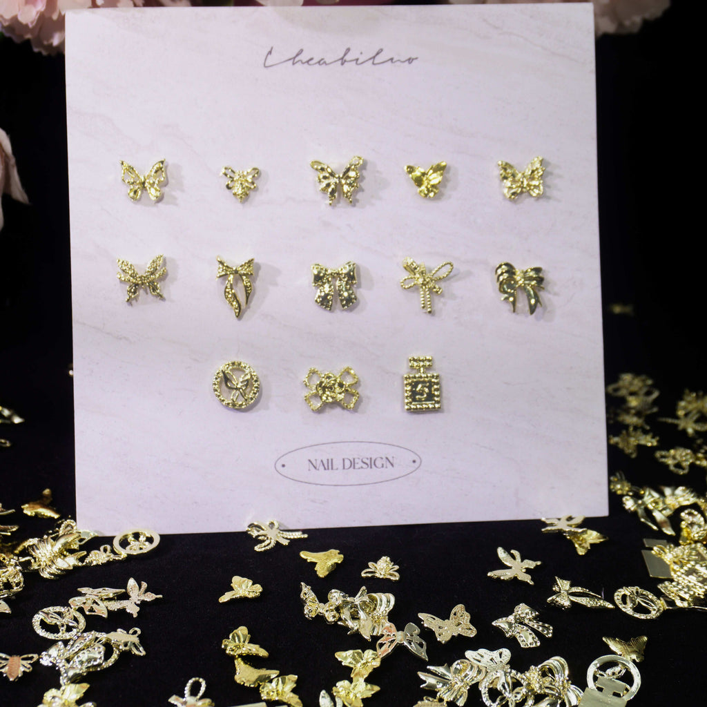 Aureate Dazzle-Shine Shine DIY Metal Nail Charms