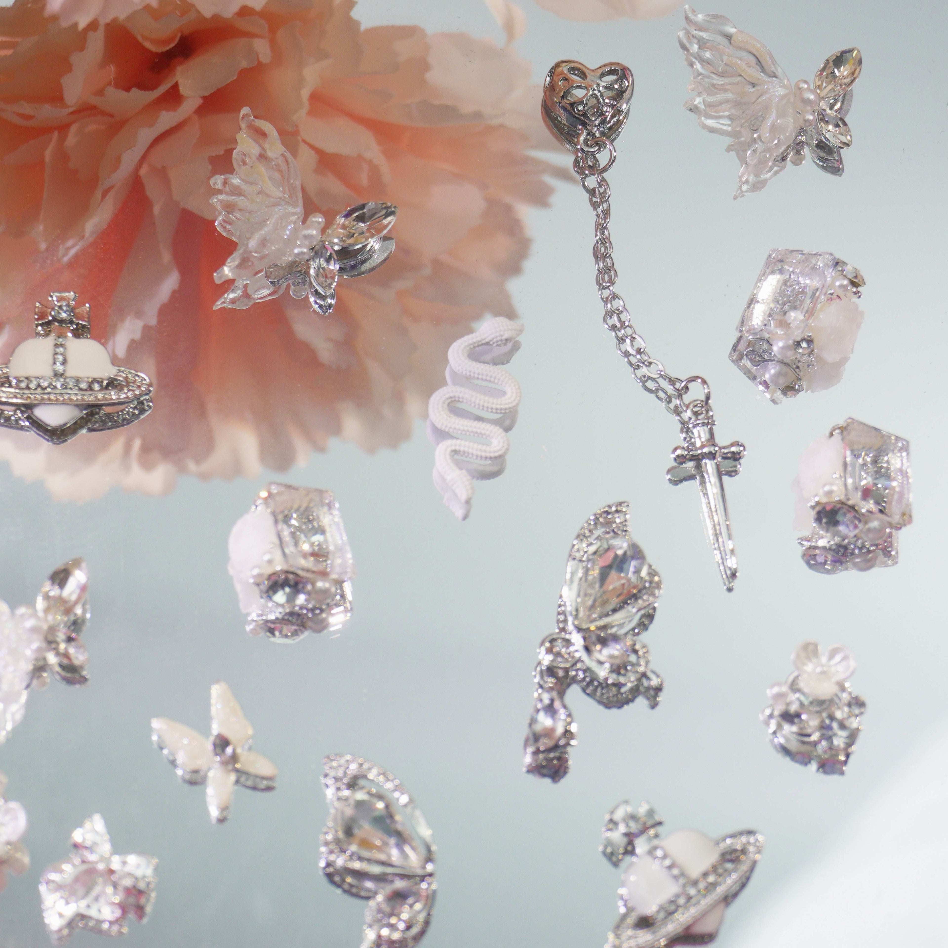 Fluttering Wings-Shine Shine DIY Metal Nail Charms
