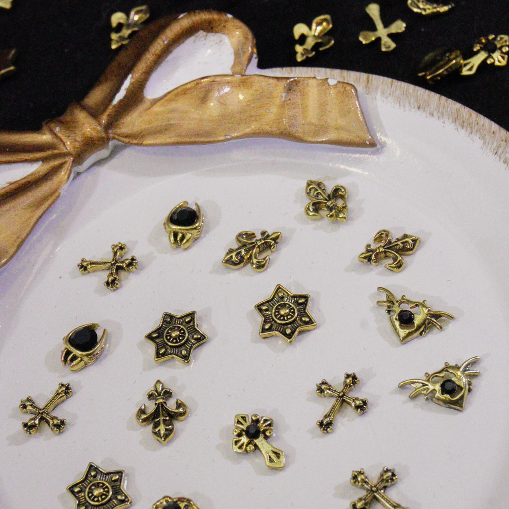Golden Creed-Shine Shine DIY Metal  Nail Charms